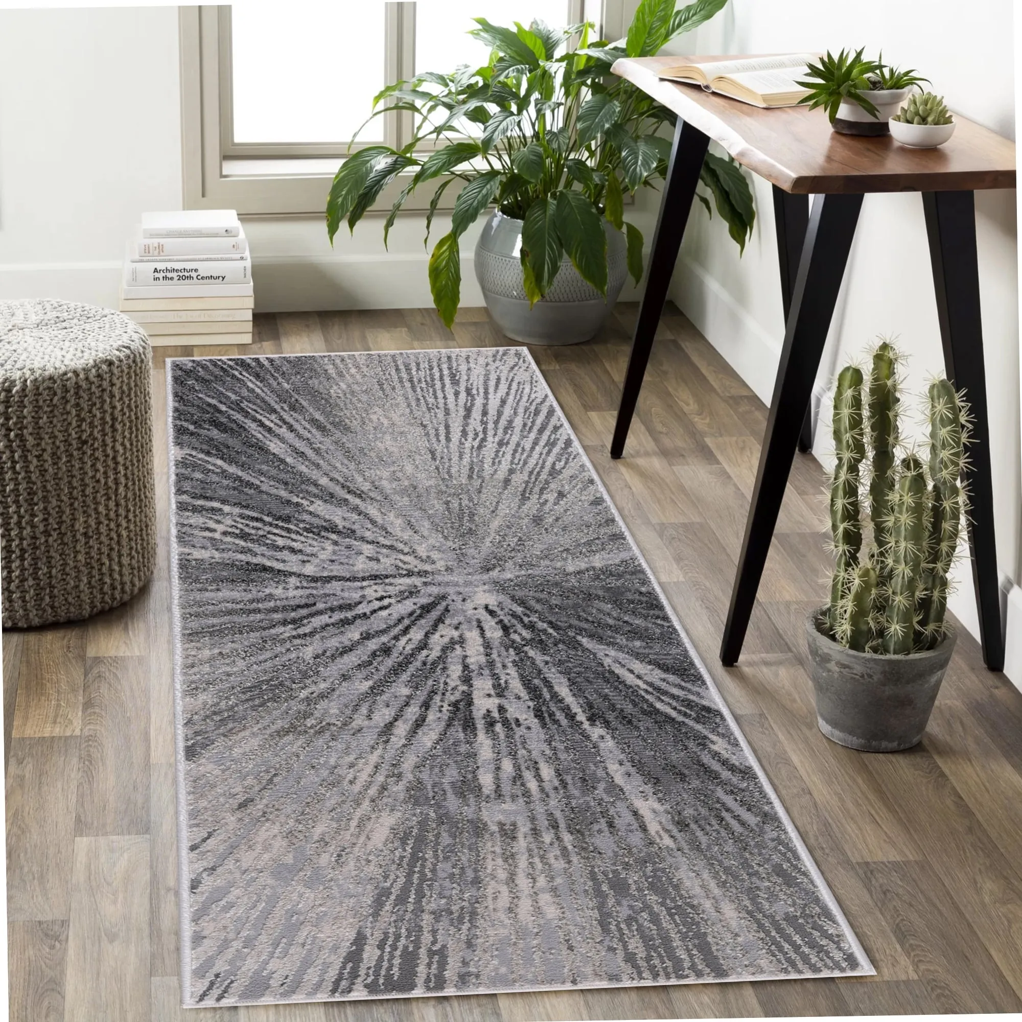 Ilios Collection Abstract Starburst Rug
