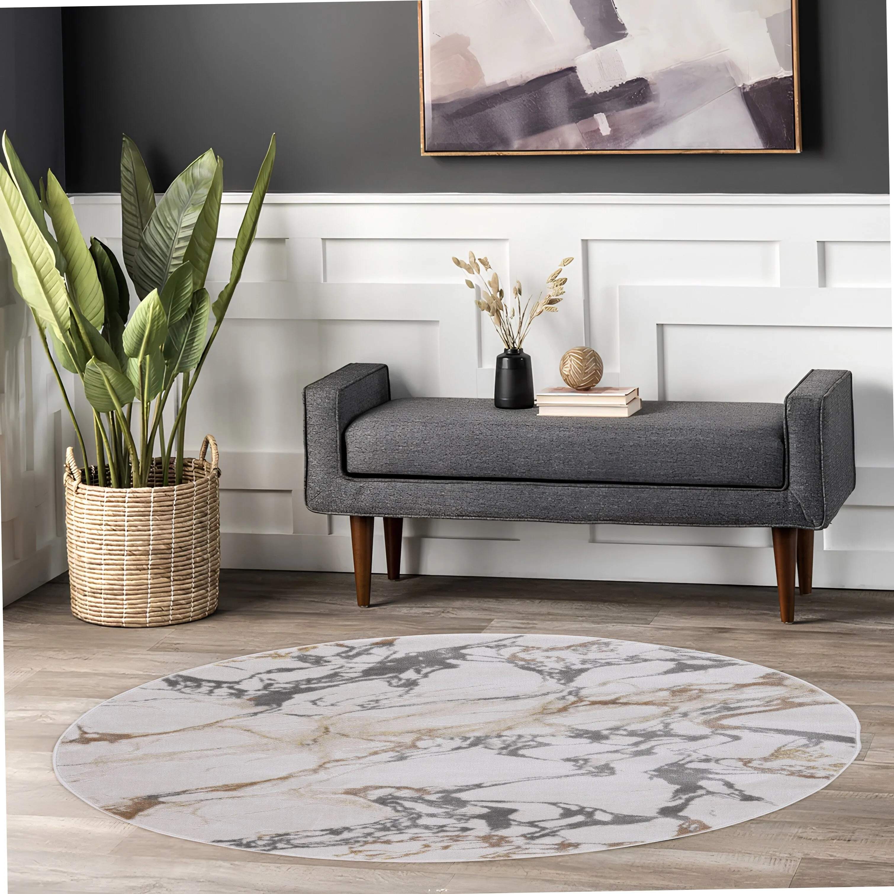 Ilios Collection Abstract Textured Rug