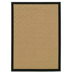 Independence Beige Black Border Outdoor Casual Area Rug