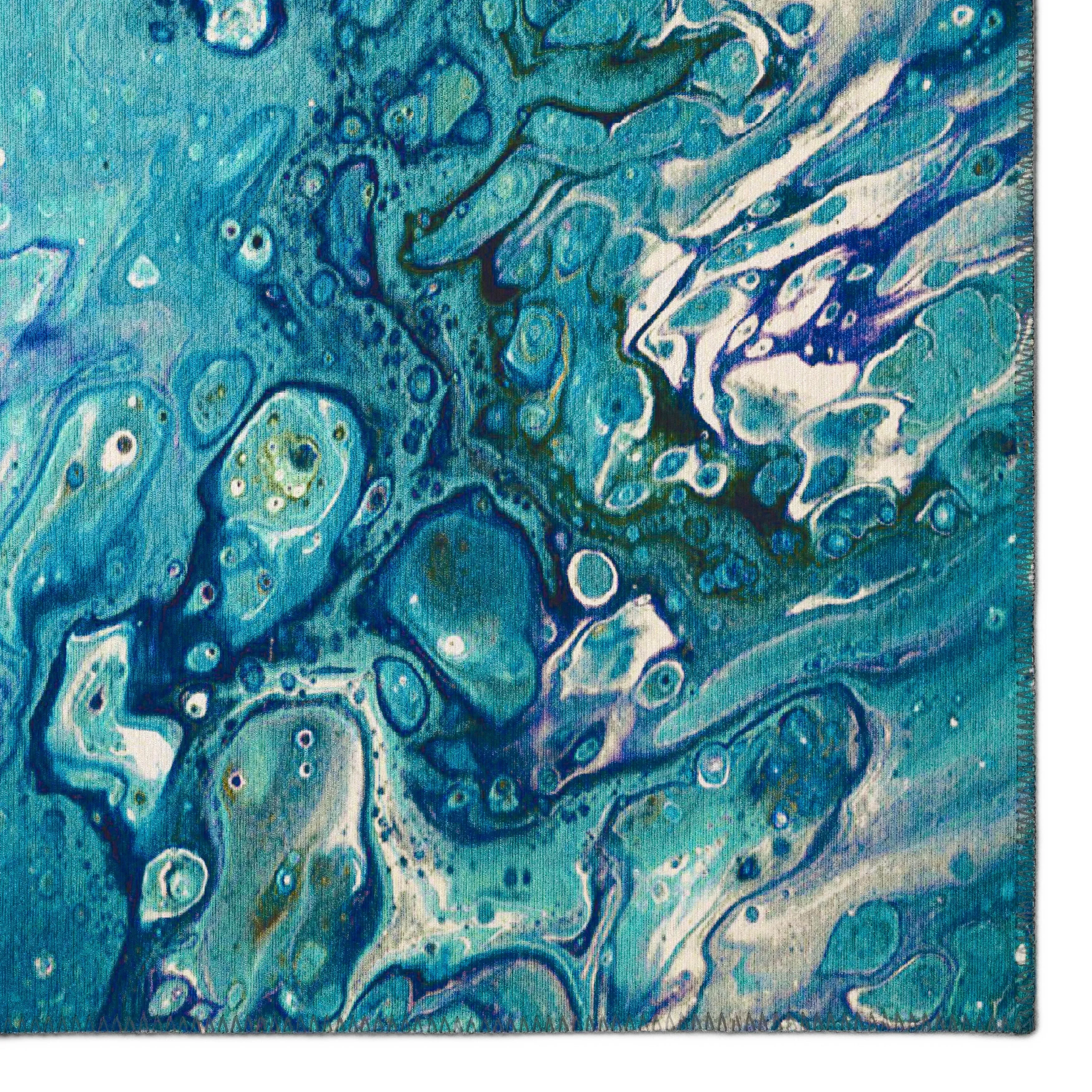 Indoor/ Outdoor Addison Karina Abstract Washable Area Rug
