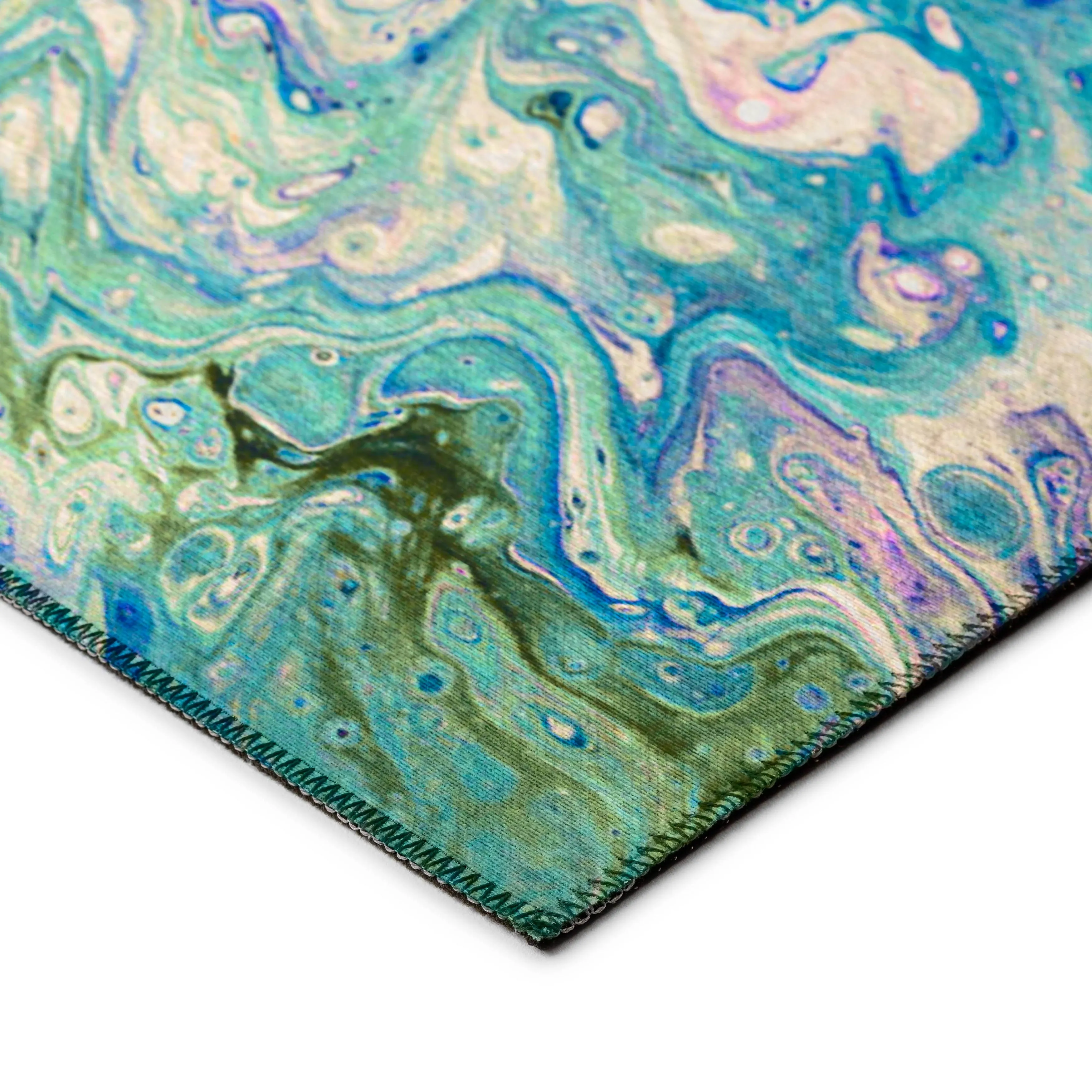 Indoor/ Outdoor Addison Karina Abstract Washable Area Rug