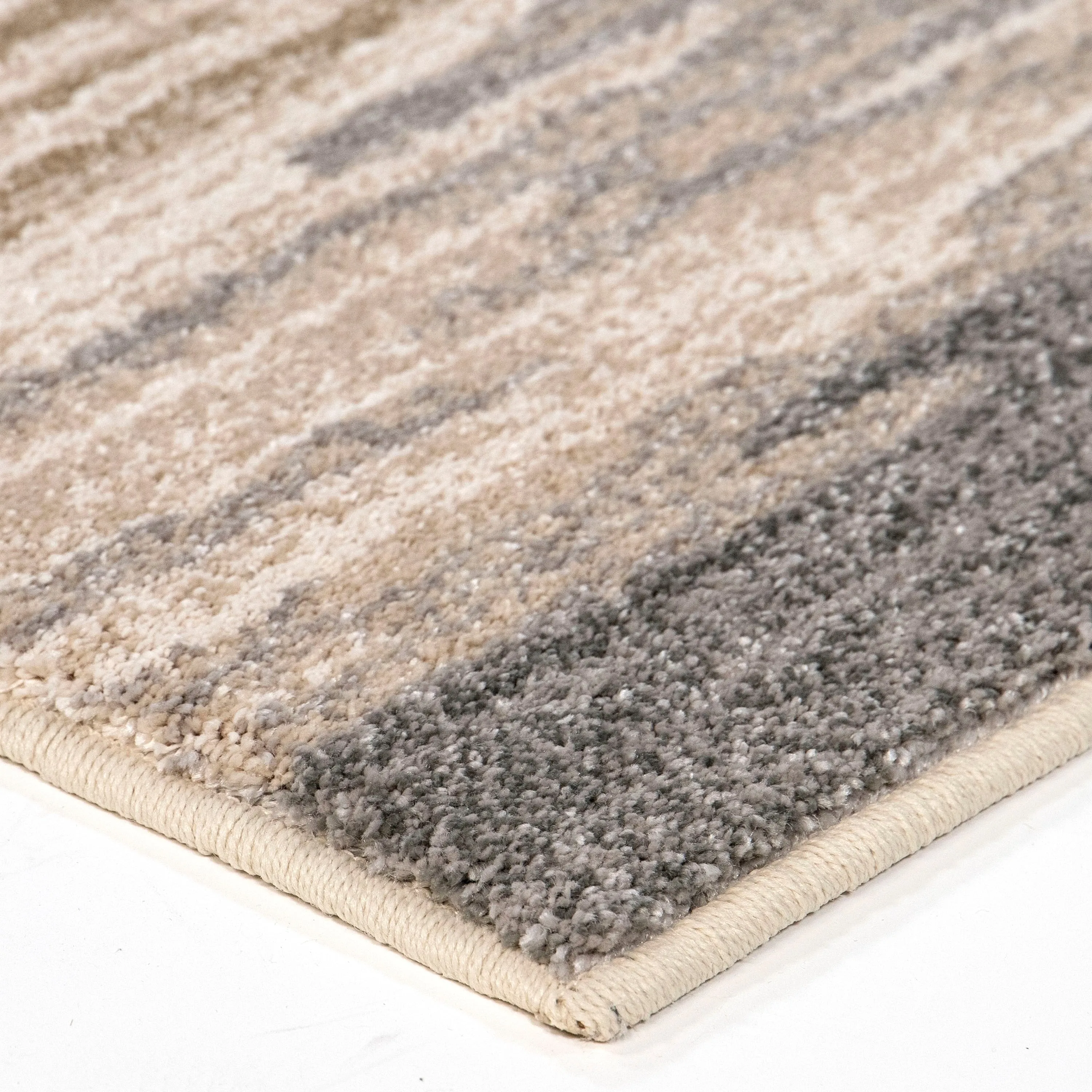 Ironstone Tehachapi Bay Beige Abstract Stain Resistant Indoor Area Rug