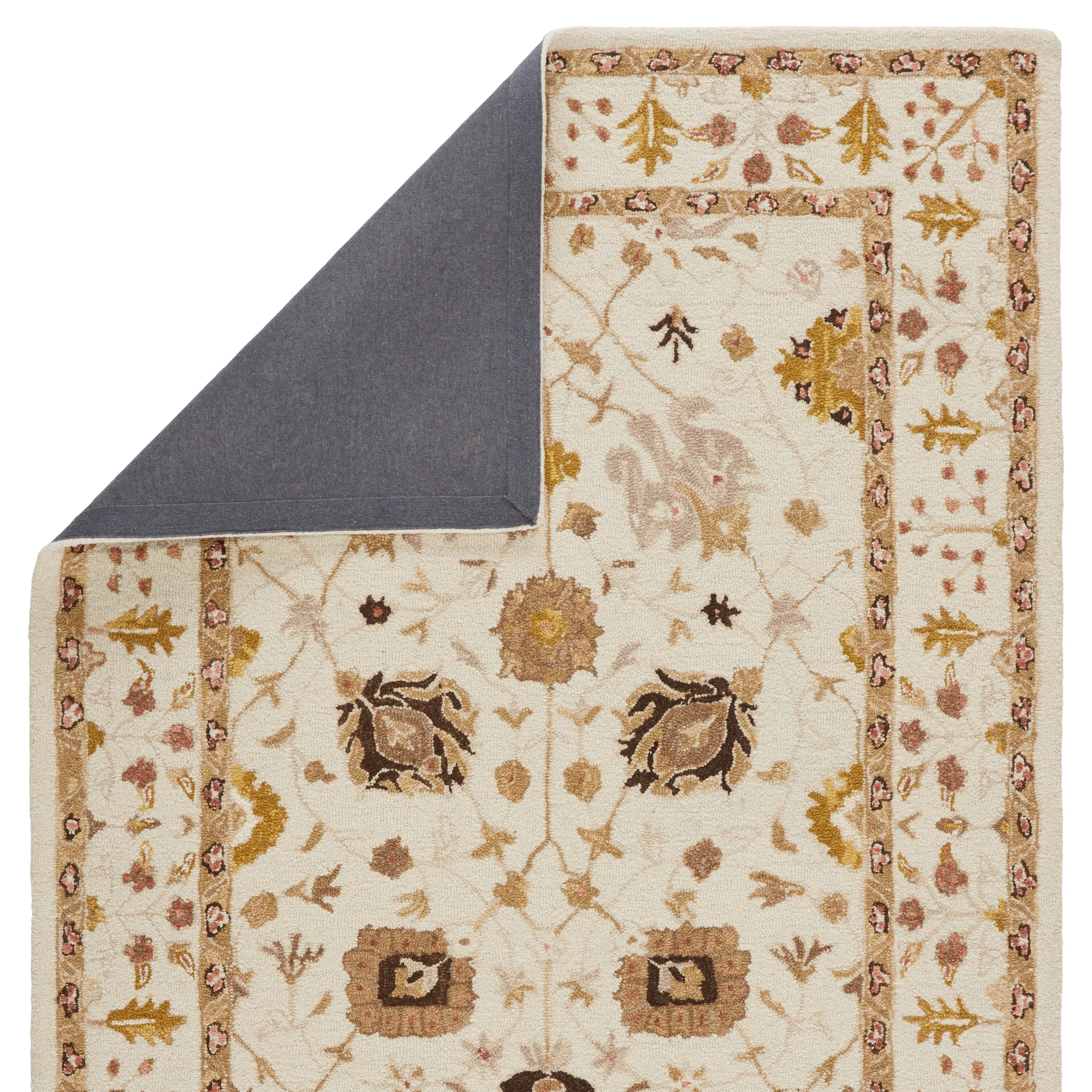 Jaipur Living Cardamom Collection Floral Medallion Wool Area Rug