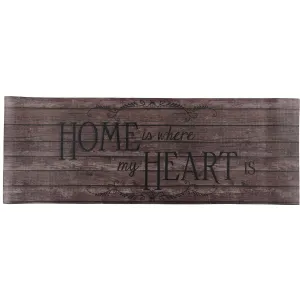 J&V Textiles Oversized Cushioned Anti Fatigue Kitchen Runner Mat (Home Heartwood) Brown Size 20x55 - 20 X 55