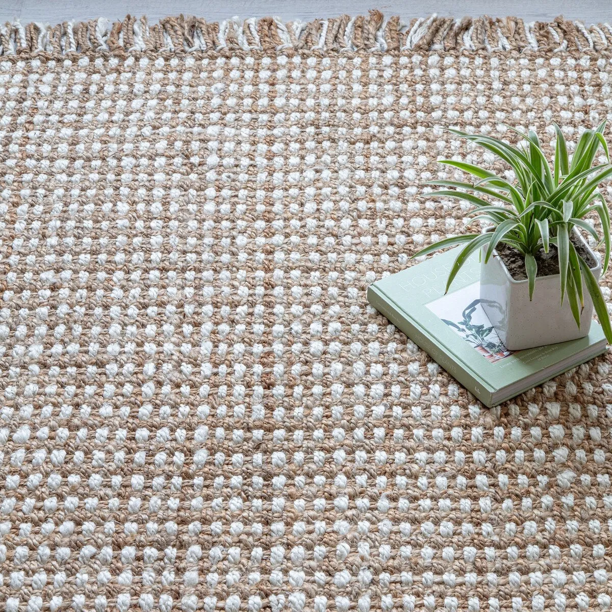 Jani Songbird Natural and Ivory Jute Area Rug - Elegant and Timeless Design