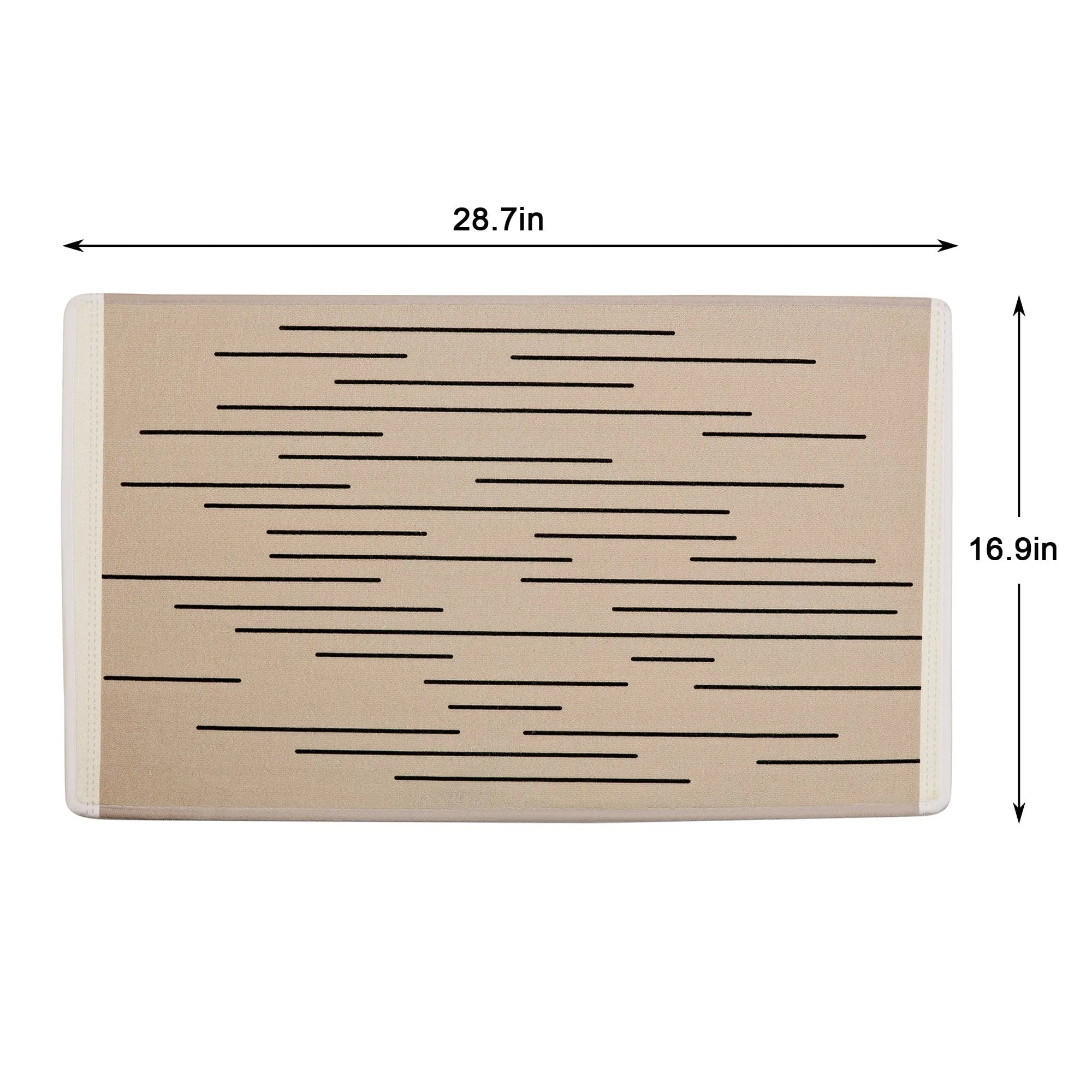 Javlergo Door Mat. Washable Indoor Outdoor Floor Doormat. 47.2 x 31.5/28.7 x 16.9