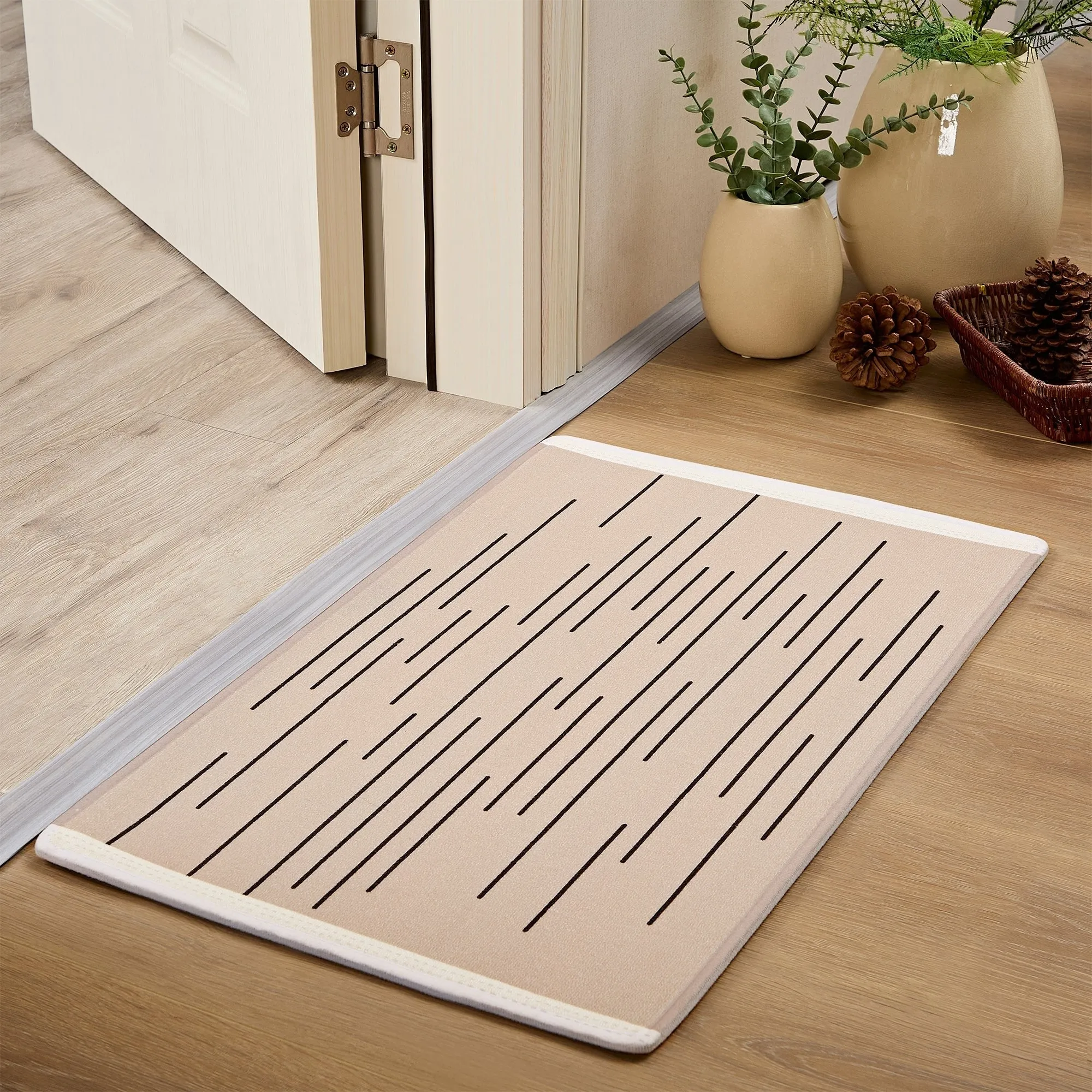 Javlergo Door Mat. Washable Indoor Outdoor Floor Doormat. 47.2 x 31.5/28.7 x 16.9