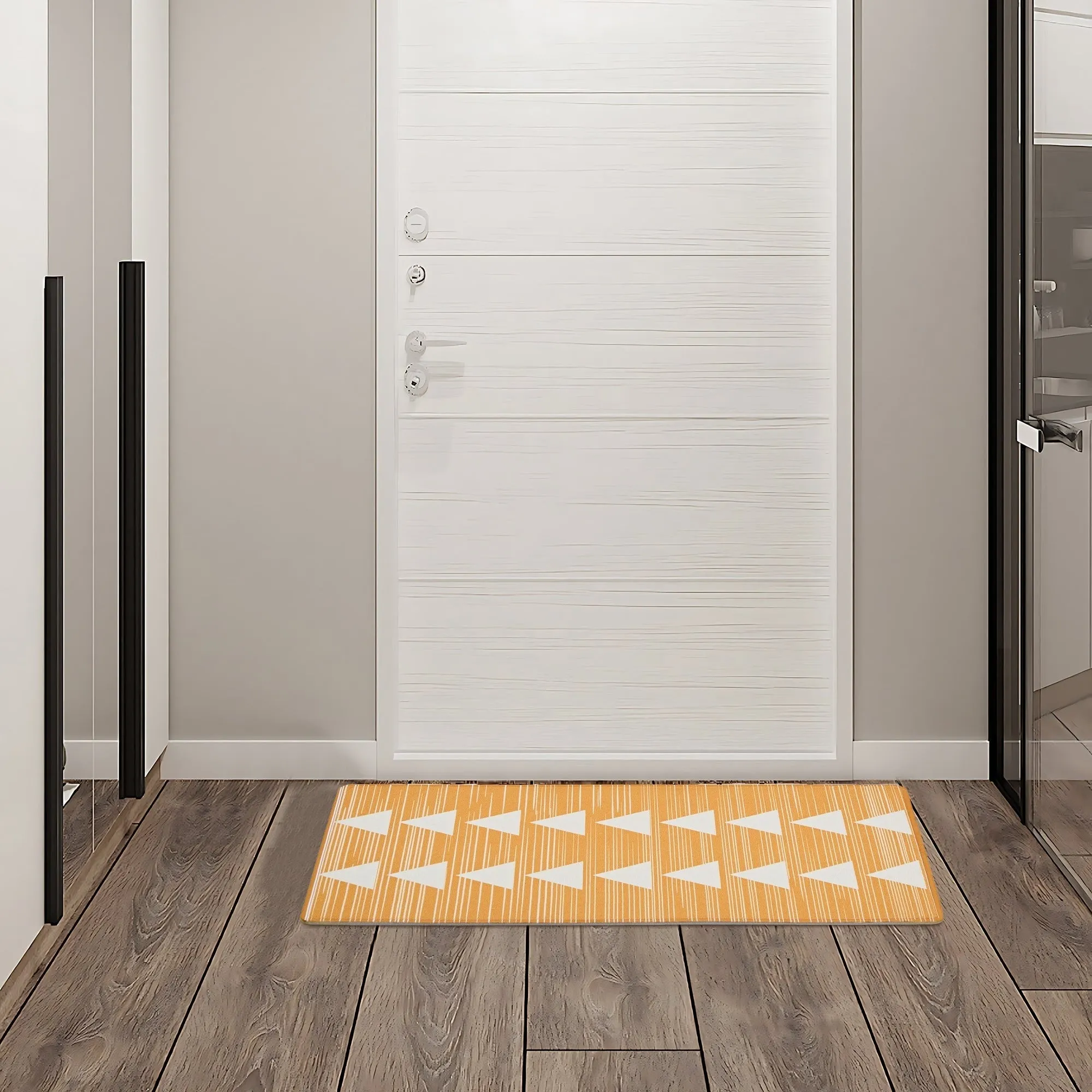 Javlergo Door Mat. Washable Indoor Outdoor Floor Doormat. 47.2 x 31.5/28.7 x 16.9