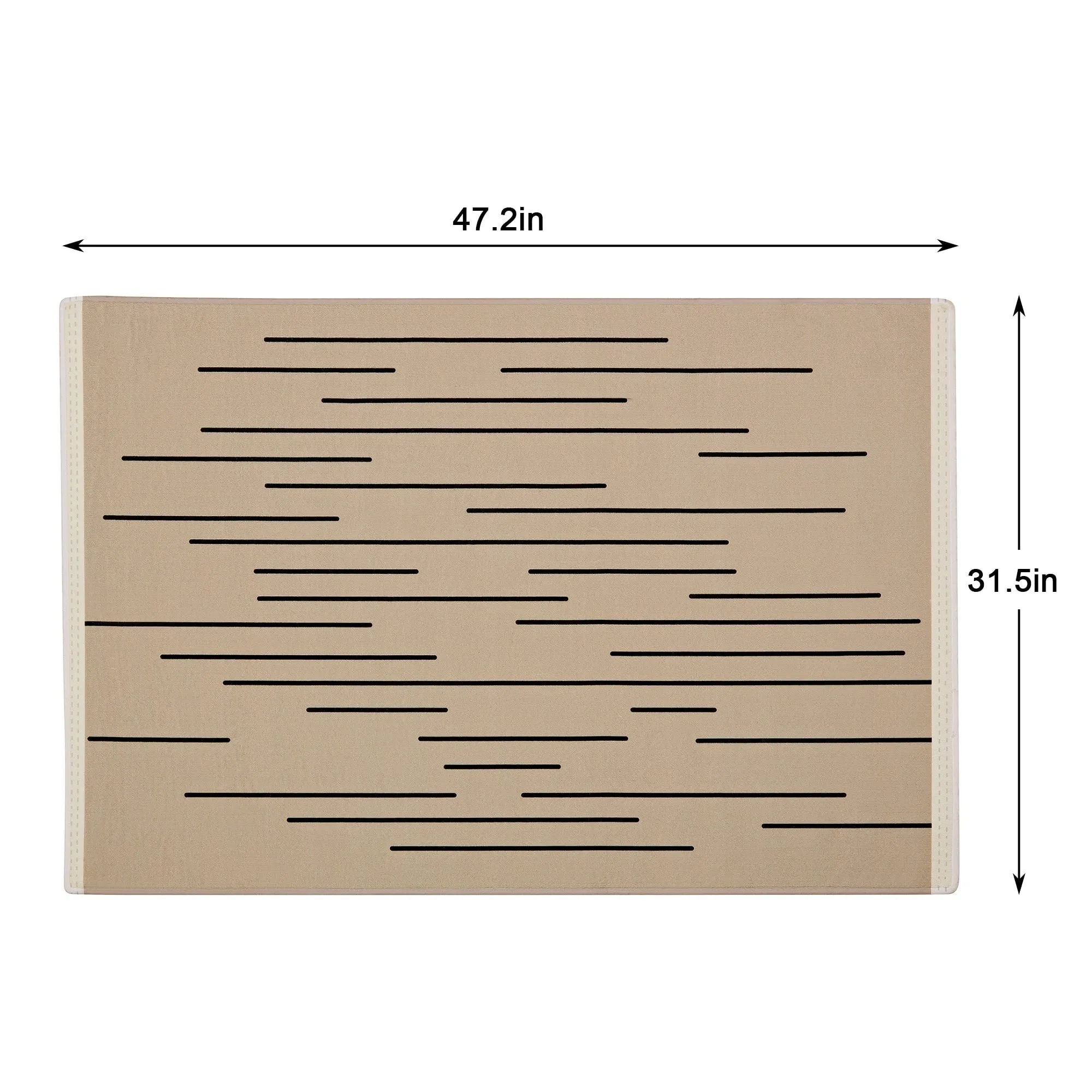 Javlergo Door Mat. Washable Indoor Outdoor Floor Doormat. 47.2 x 31.5/28.7 x 16.9