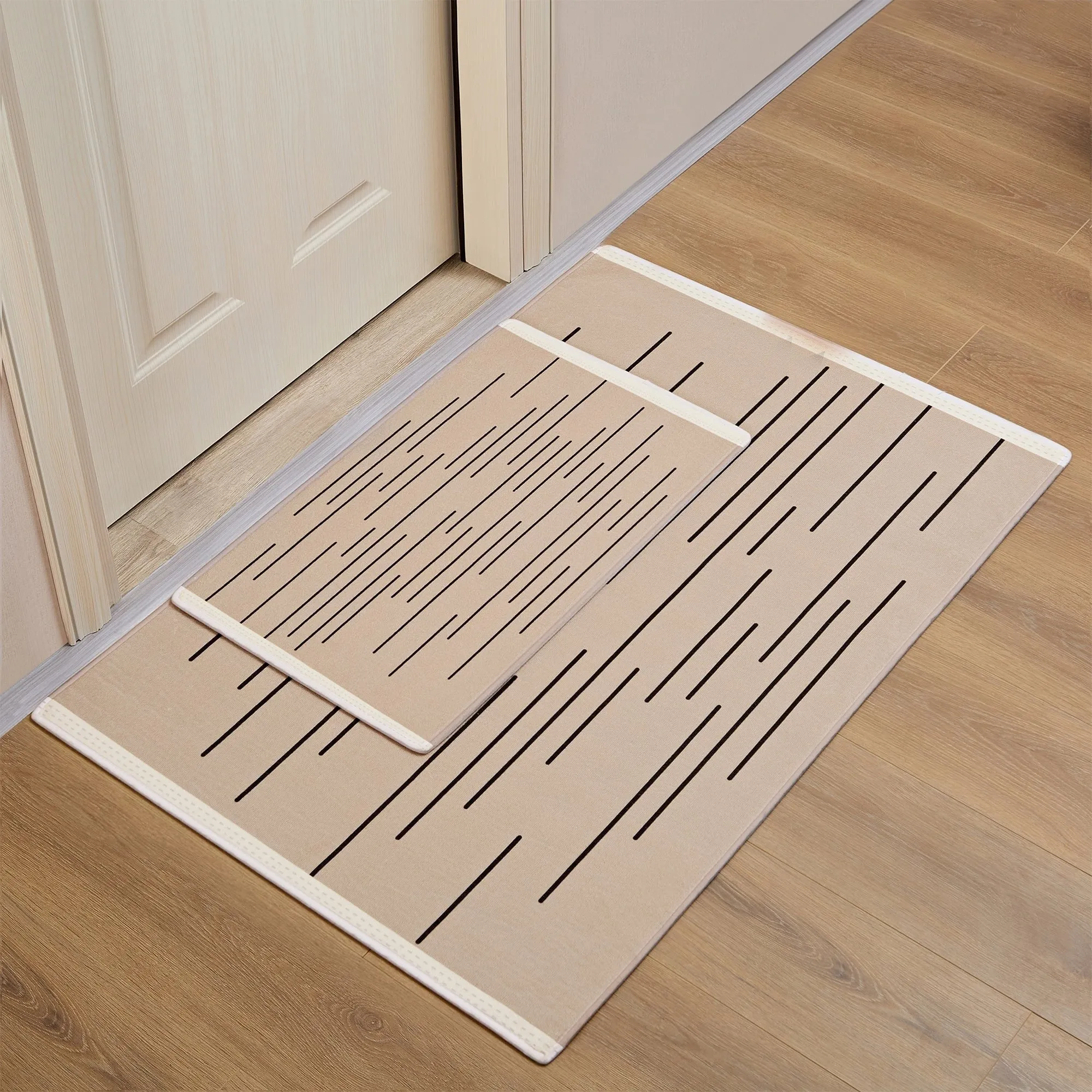 Javlergo Door Mat. Washable Indoor Outdoor Floor Doormat. 47.2 x 31.5/28.7 x 16.9