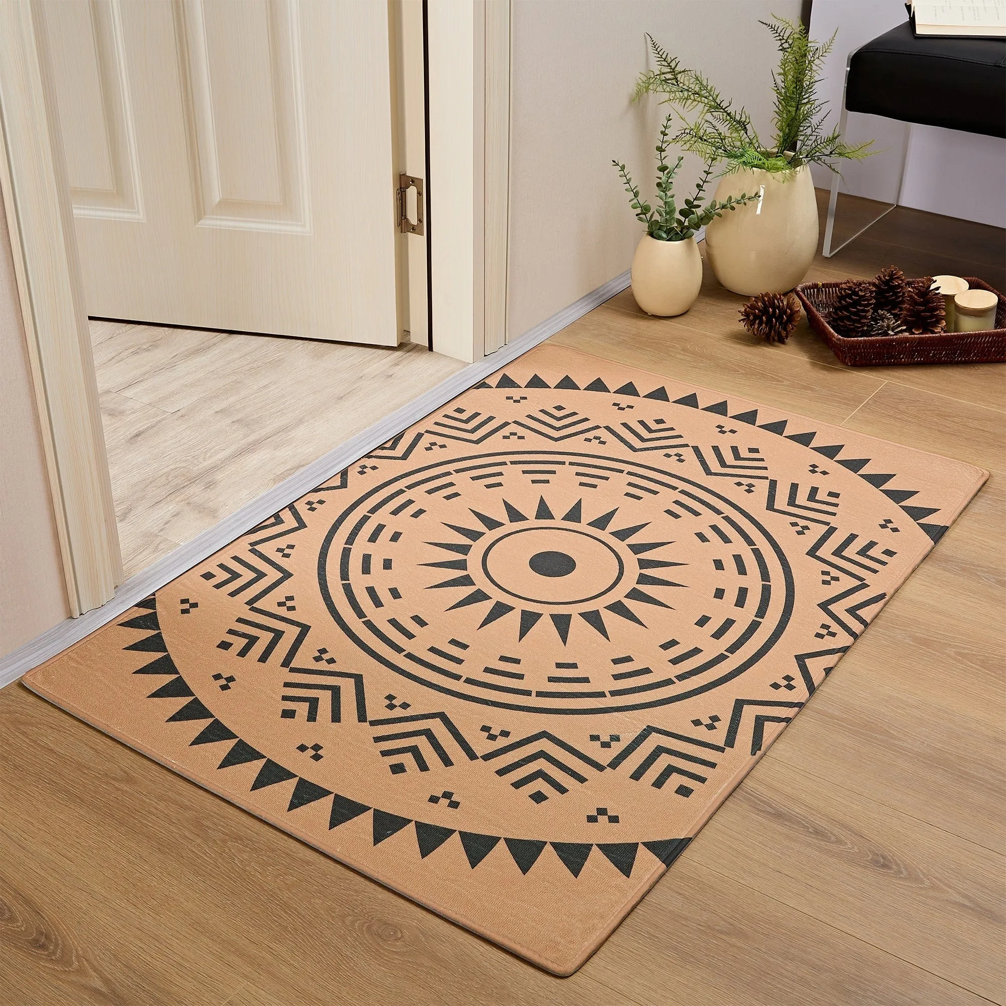 Javlergo Door Mat. Washable Indoor Outdoor Floor Doormat. 47.2 x 31.5/28.7 x 16.9