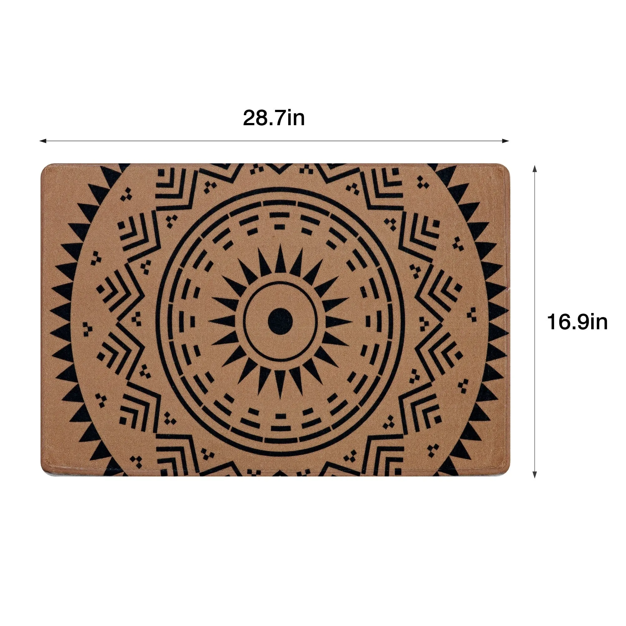 Javlergo Door Mat. Washable Indoor Outdoor Floor Doormat. 47.2 x 31.5/28.7 x 16.9