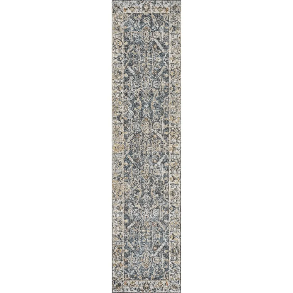 JONATHAN Y Amoeba Rustic Border Low-Pile Machine-Washable Area Rug