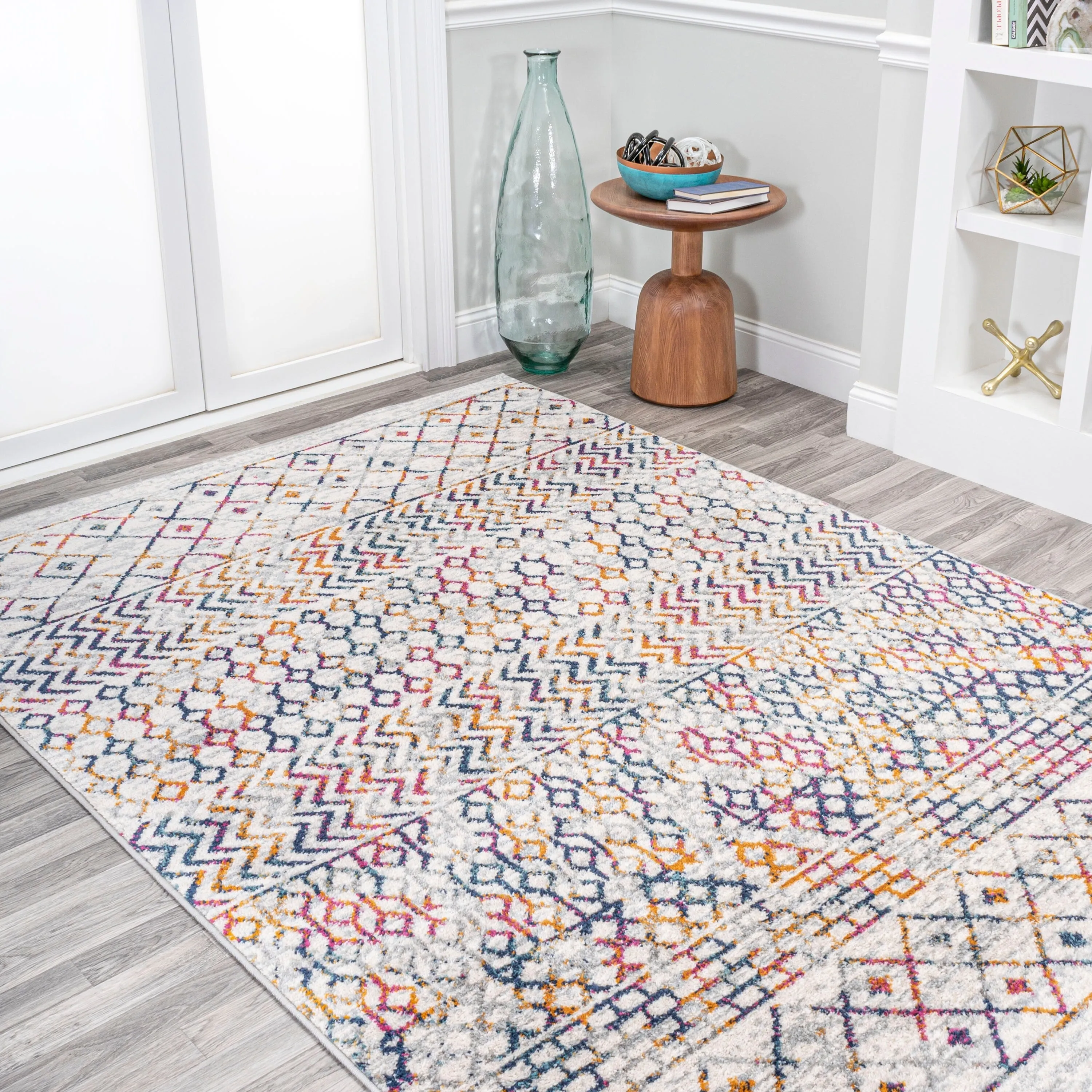 JONATHAN Y Athens Moroccan Vintage Geometric Rug Area Rug