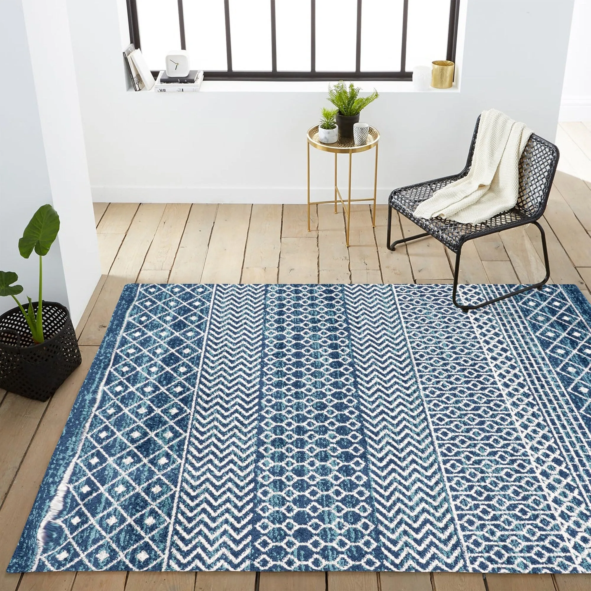 JONATHAN Y Athens Moroccan Vintage Geometric Rug Area Rug