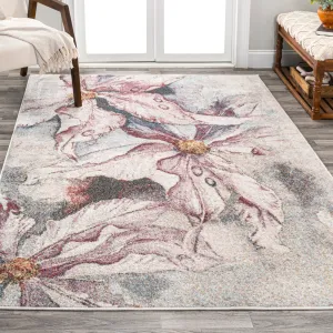 JONATHAN Y Balansat Modern Abstract Muted Flowers Area Rug