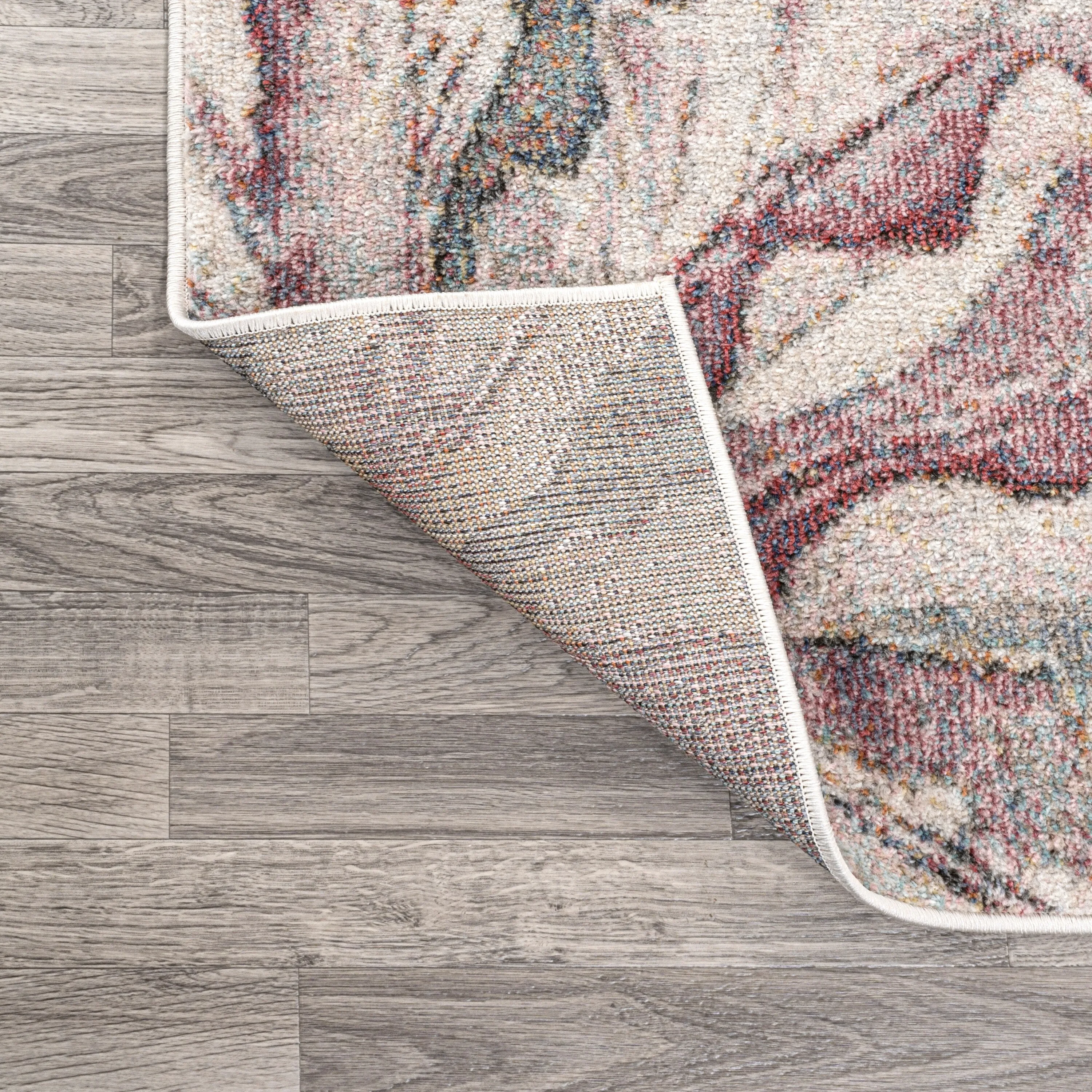 JONATHAN Y Balansat Modern Abstract Muted Flowers Area Rug