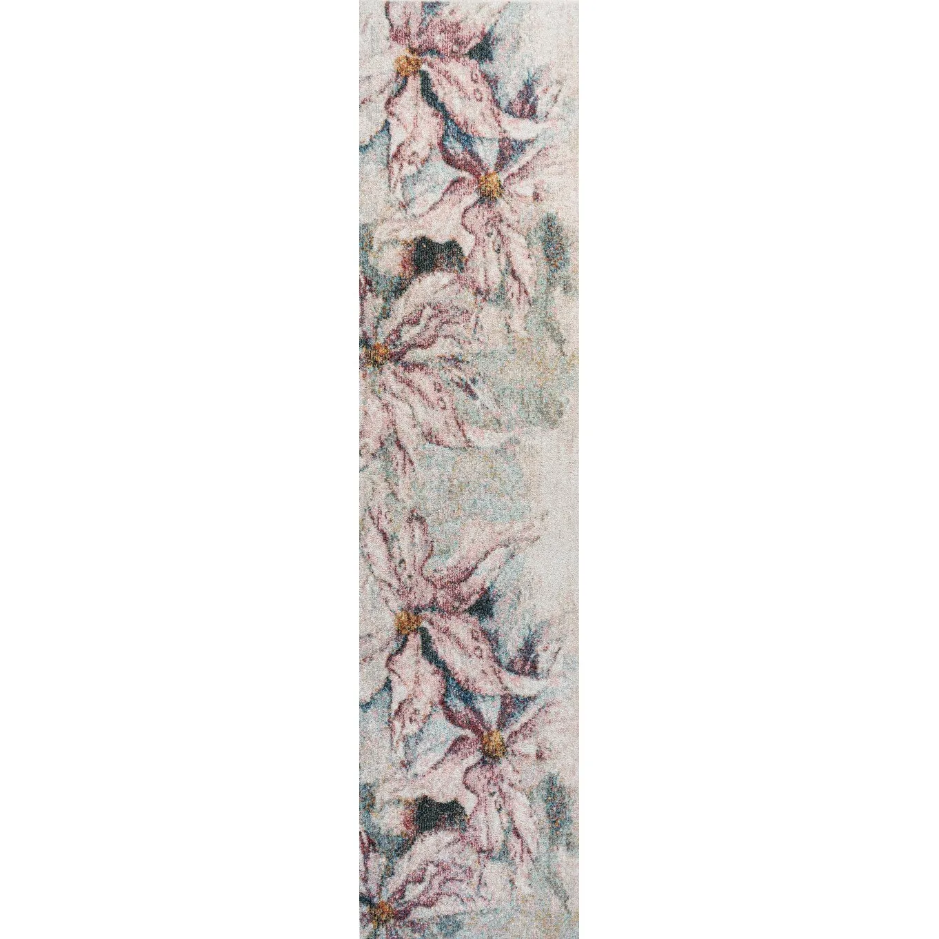 JONATHAN Y Balansat Modern Abstract Muted Flowers Area Rug