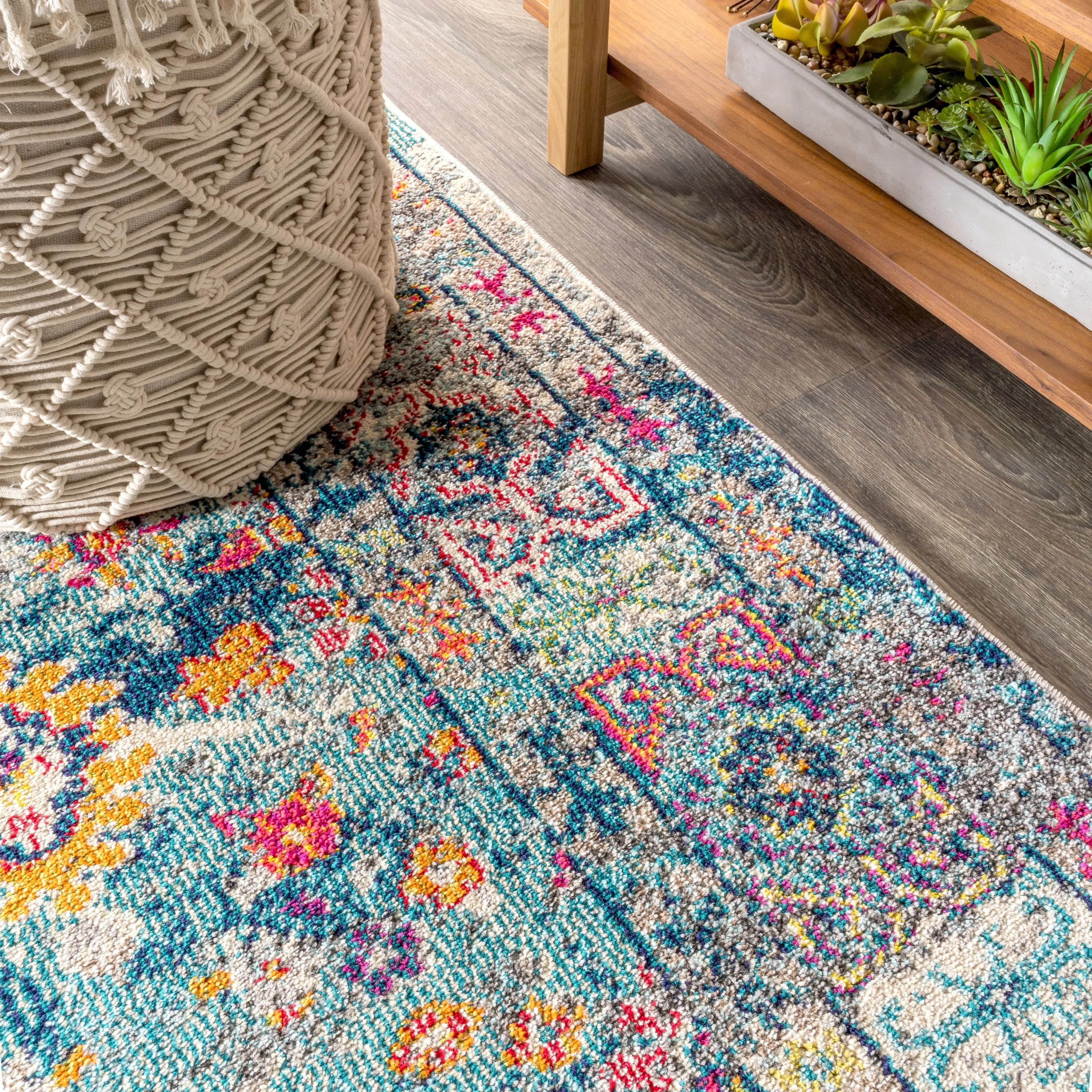 JONATHAN Y Boho FLAIR Medallion Area Rug