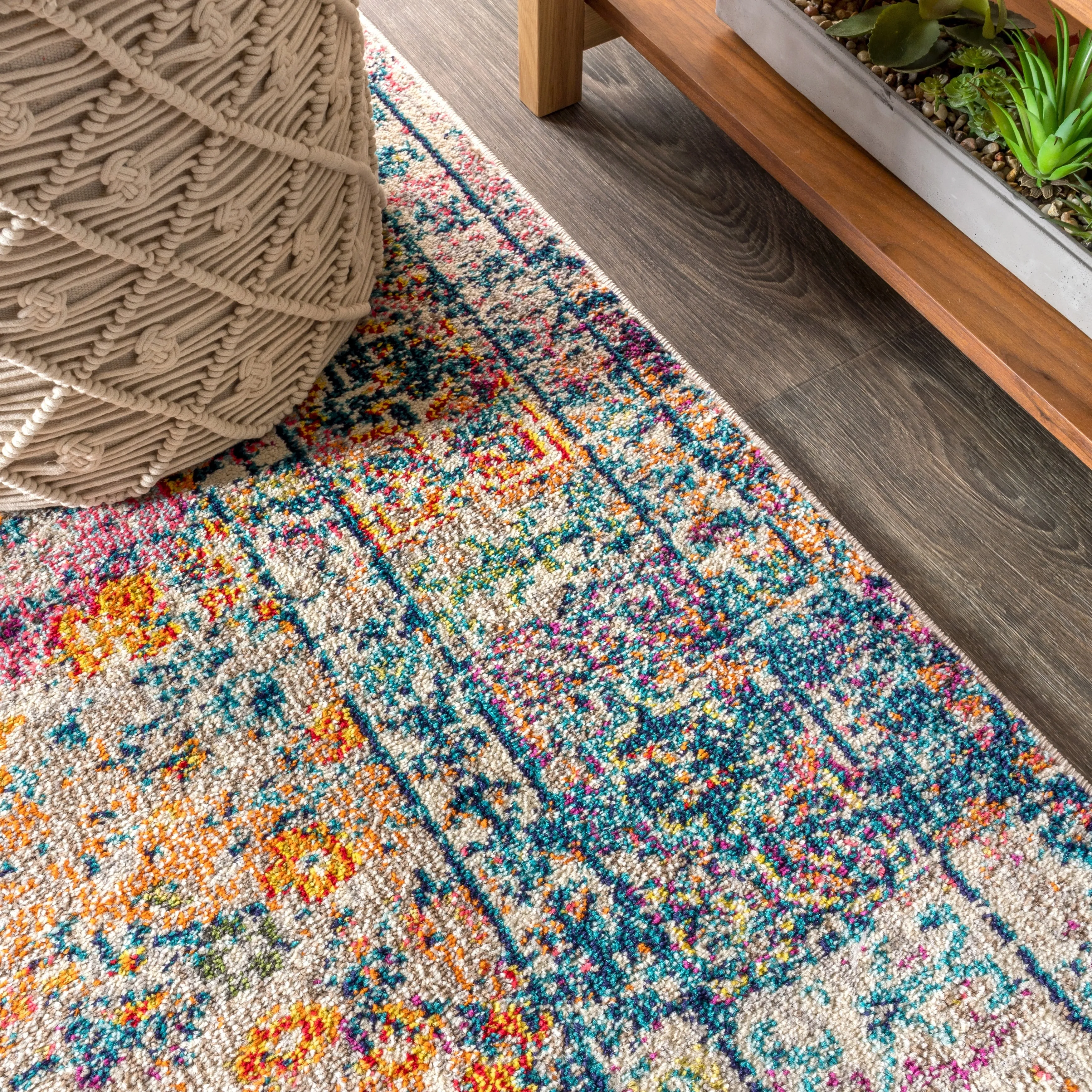 JONATHAN Y Boho FLAIR Medallion Area Rug