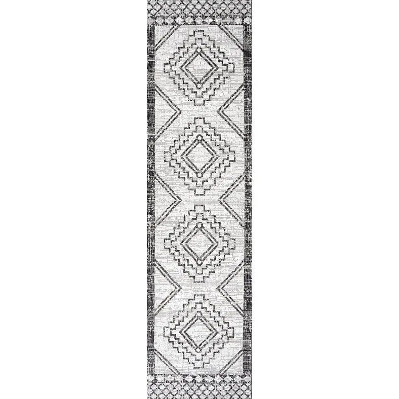 JONATHAN Y Carwa Diamond Tribal Medallion Indoor/Outdoor Area Rug