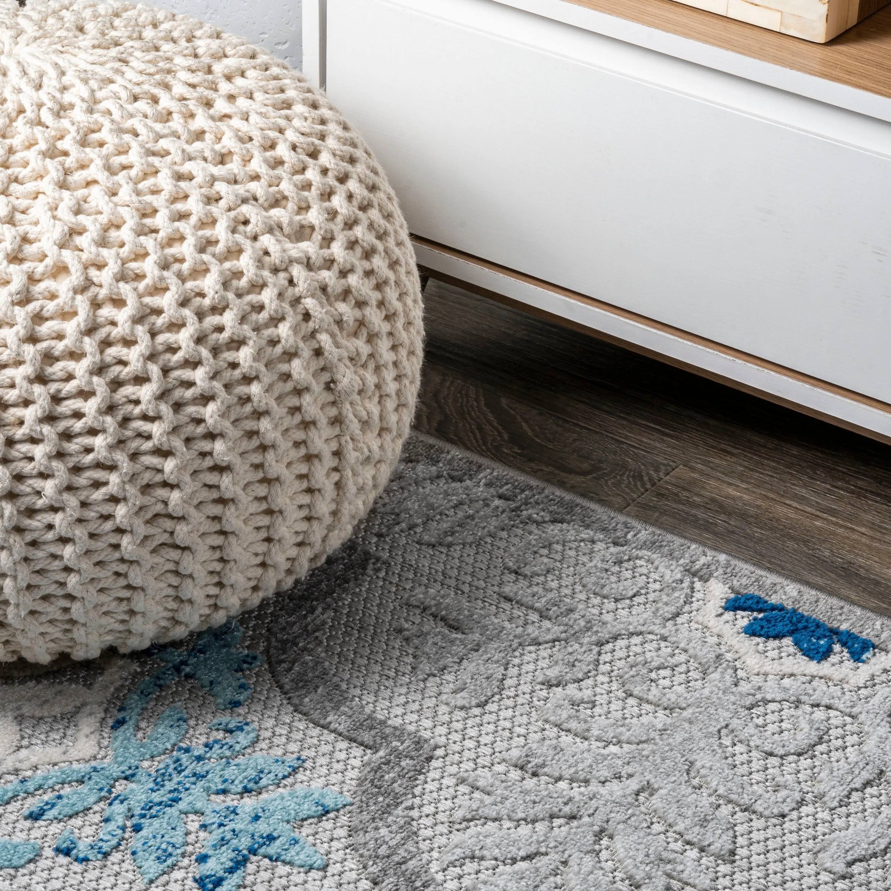 JONATHAN Y Circus Ornate Ogee Trellis High-Low Indoor/Outdoor Area Rug