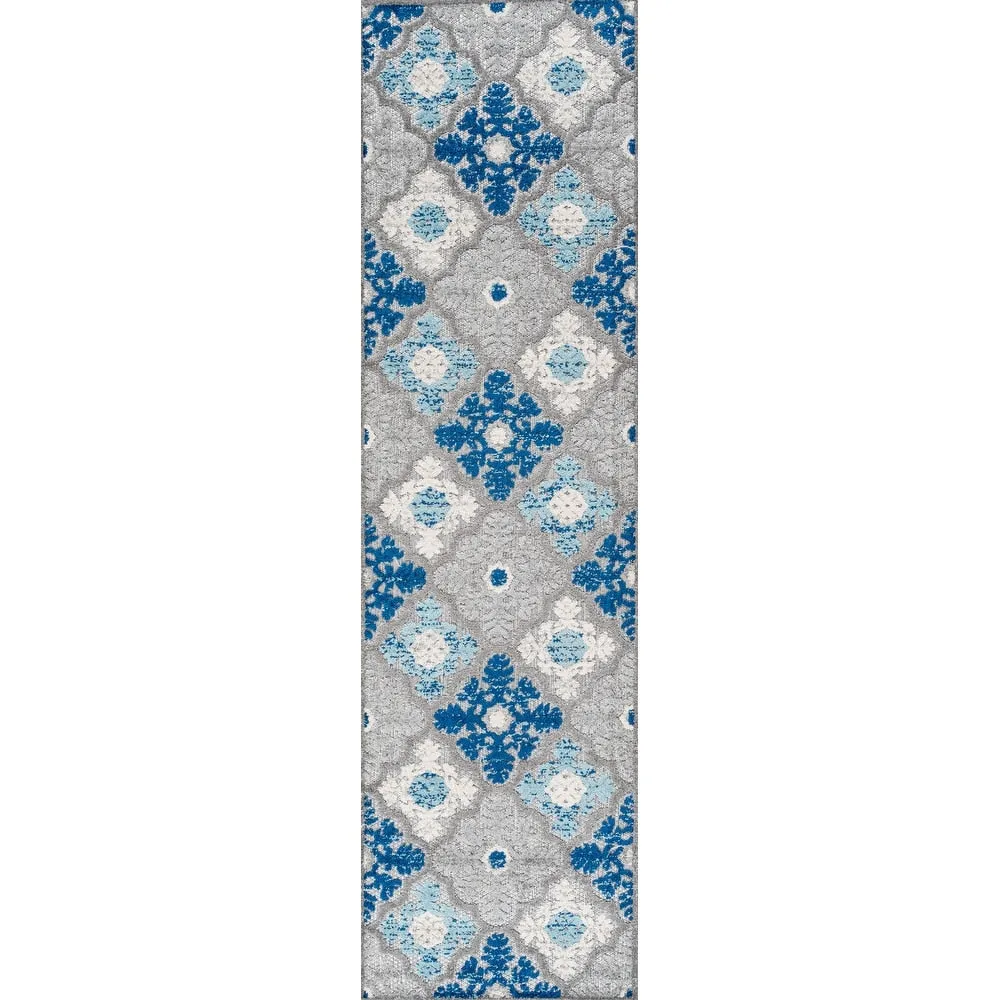 JONATHAN Y Circus Ornate Ogee Trellis High-Low Indoor/Outdoor Area Rug