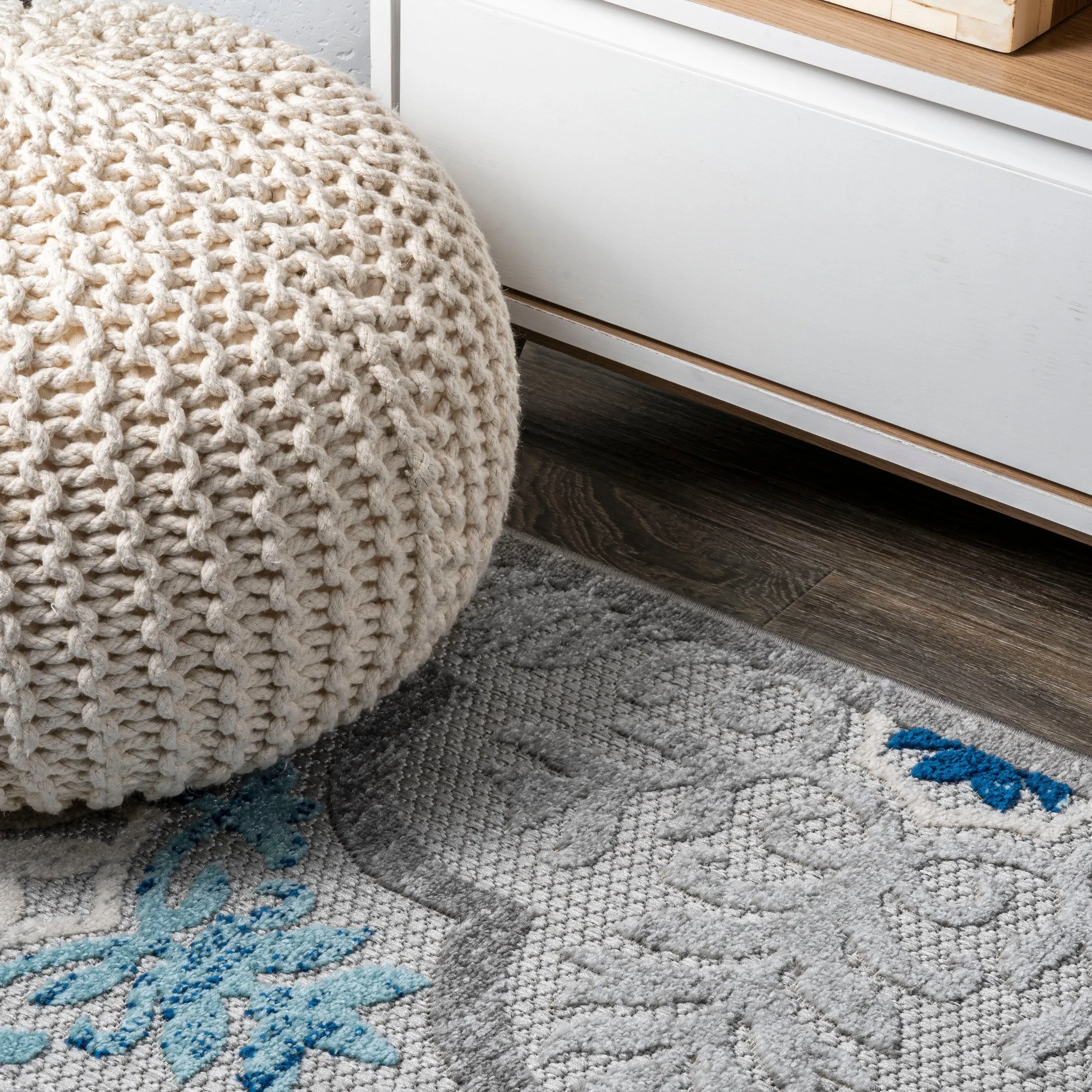 JONATHAN Y Circus Ornate Ogee Trellis High-Low Indoor/Outdoor Area Rug