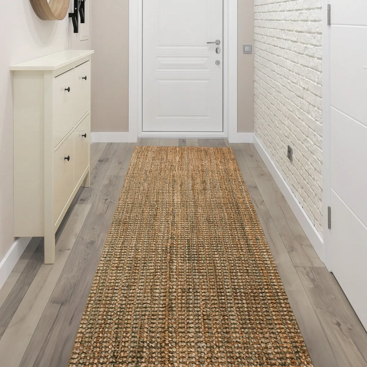 JONATHAN Y Cyrus Traditional Rustic Handwoven Jute Solid Natural Area Rug