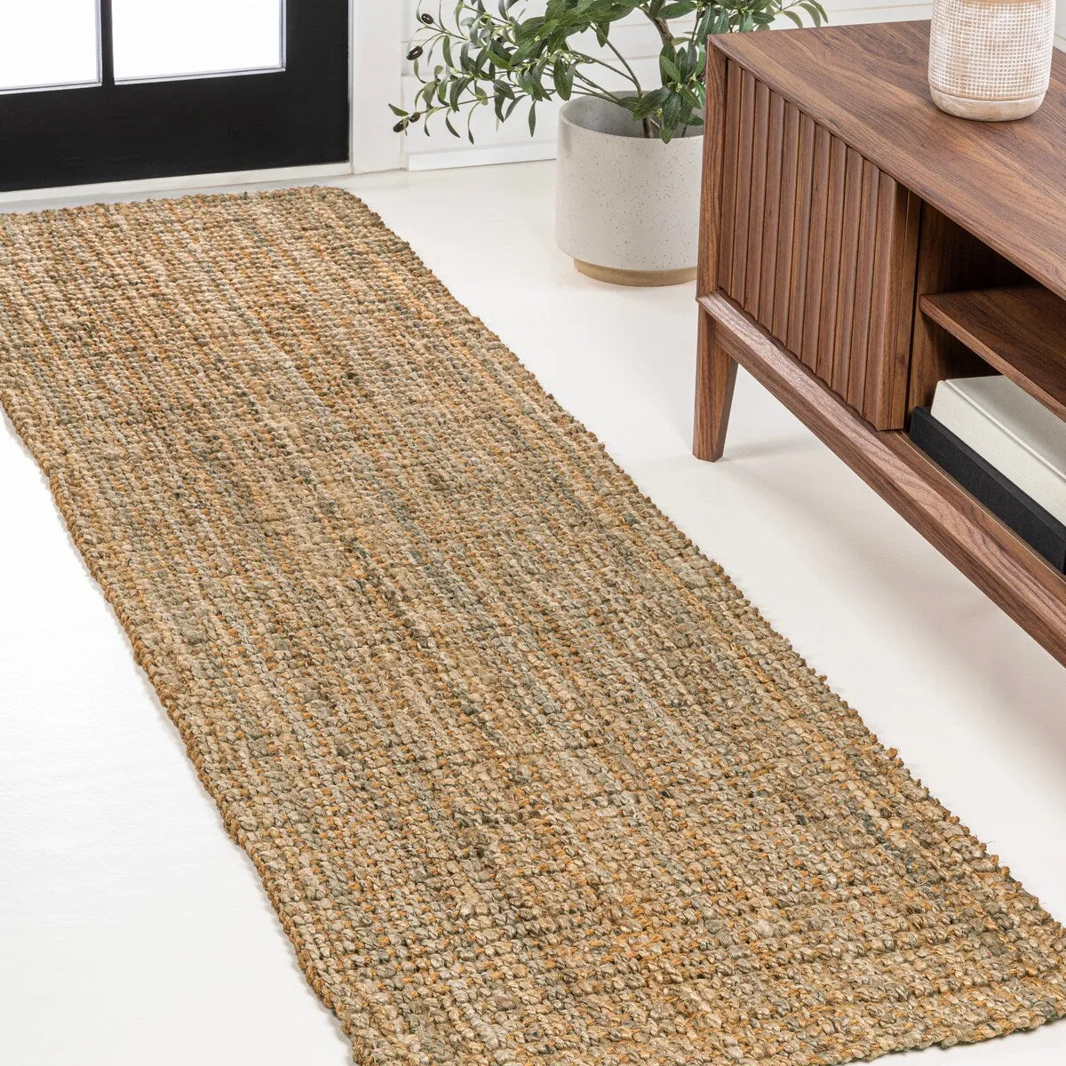 JONATHAN Y Cyrus Traditional Rustic Handwoven Jute Solid Natural Area Rug