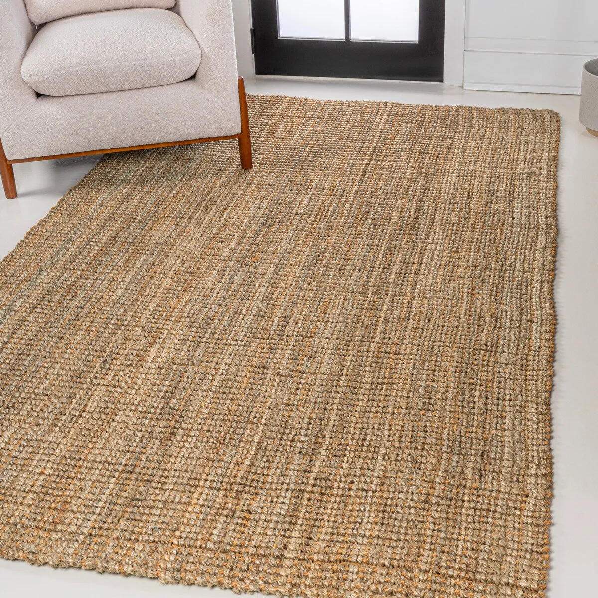 JONATHAN Y Cyrus Traditional Rustic Handwoven Jute Solid Natural Area Rug