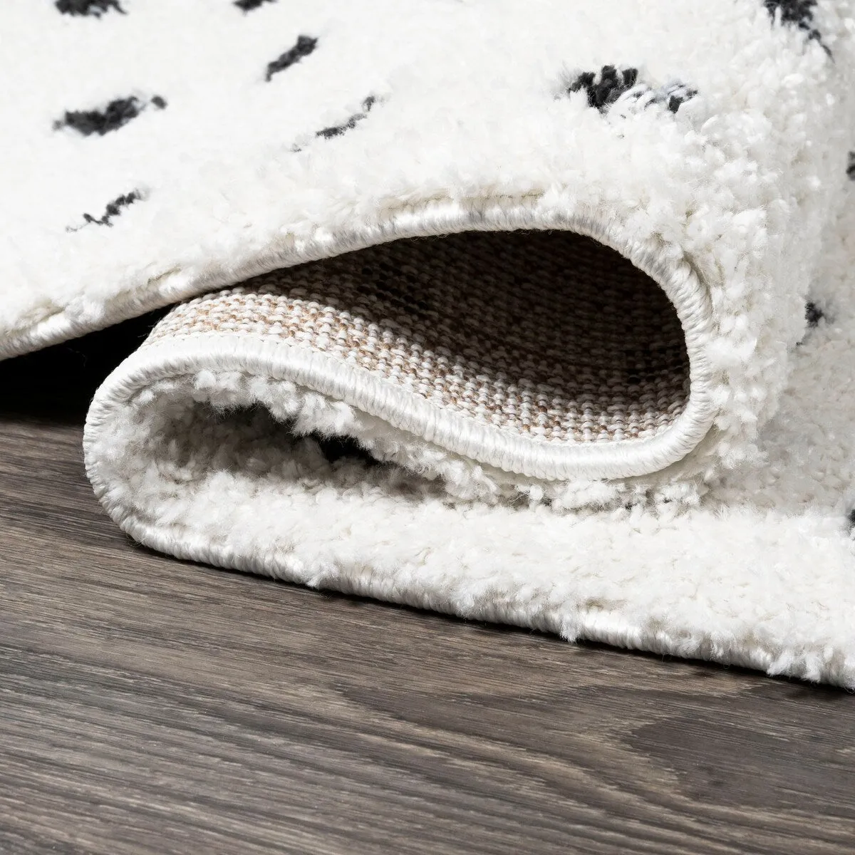 JONATHAN Y Deia Modern Geometric Dot Shag Area Rug