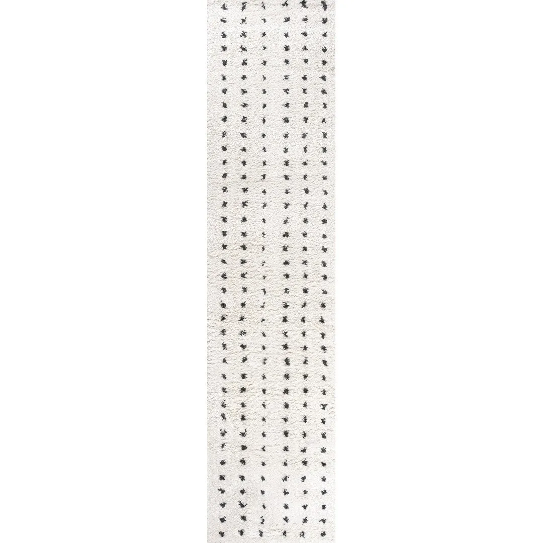 JONATHAN Y Deia Modern Geometric Dot Shag Area Rug