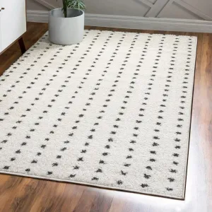 JONATHAN Y Deia Modern Geometric Dot Shag Area Rug