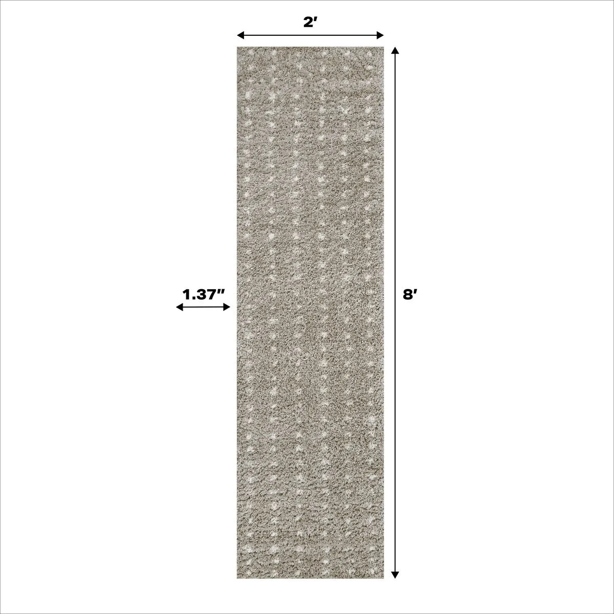 JONATHAN Y Deia Modern Geometric Dot Shag Area Rug