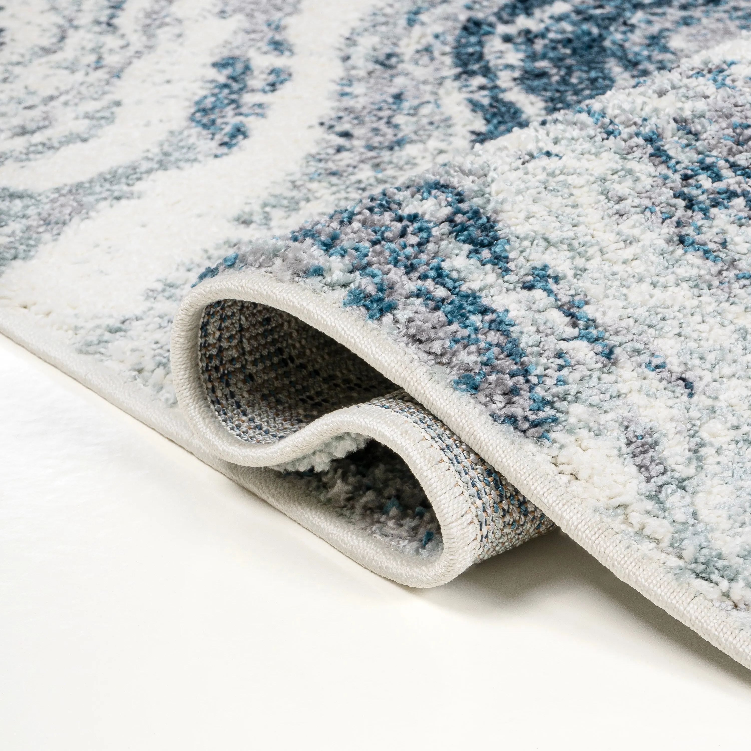 JONATHAN Y Eleni Contemporary Glam Abstract Marble Area Rug