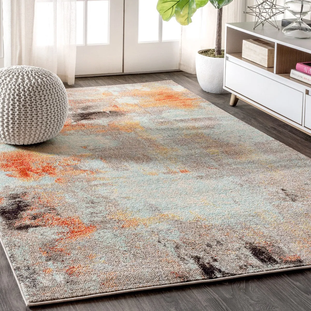 JONATHAN Y Groovy POP Modern Abstract Vintage Area Rug