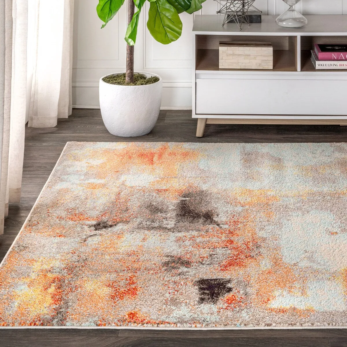 JONATHAN Y Groovy POP Modern Abstract Vintage Area Rug