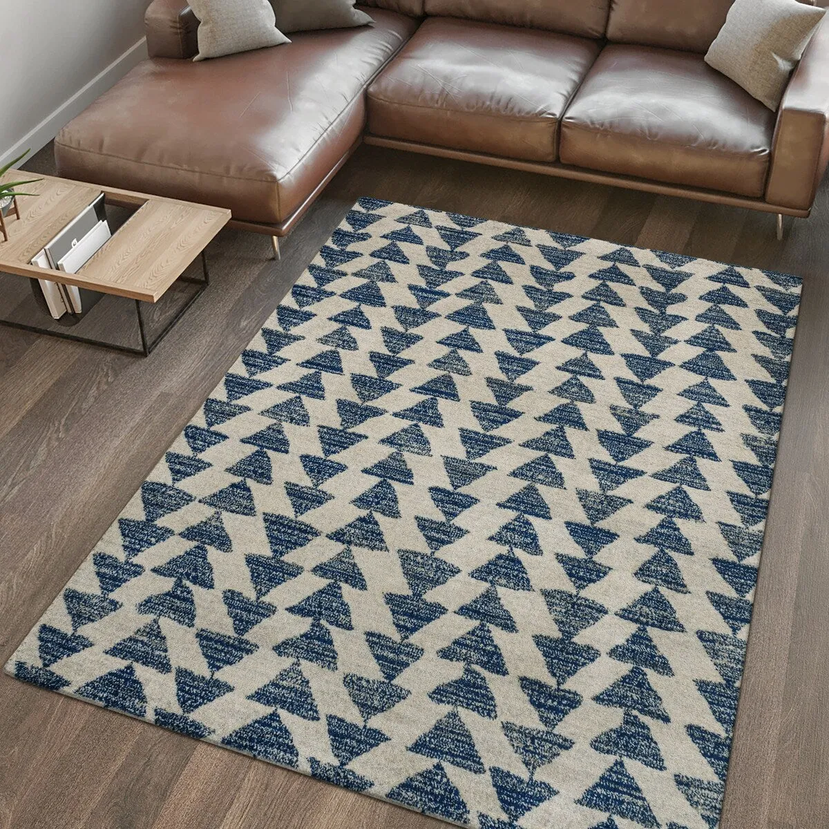 JONATHAN Y Khalil Moroccan Triangle Geometric Area Rug