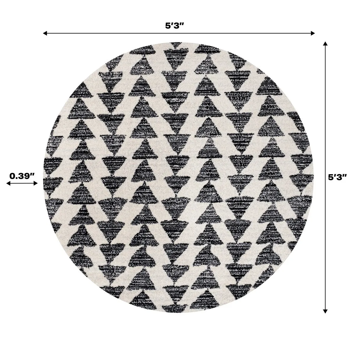 JONATHAN Y Khalil Moroccan Triangle Geometric Area Rug