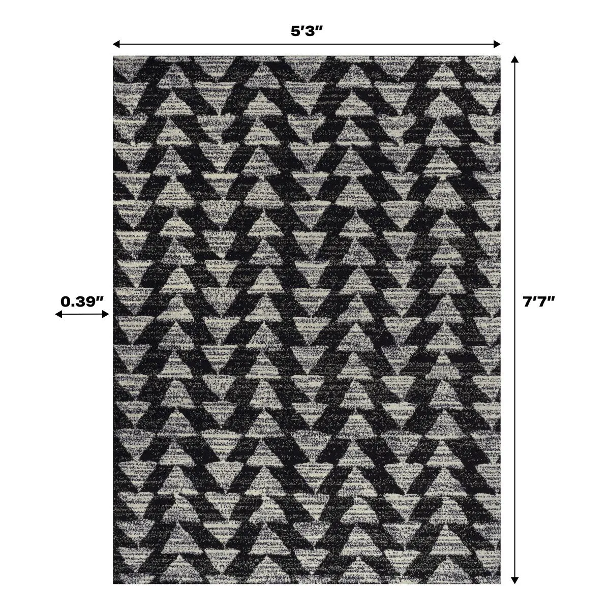 JONATHAN Y Khalil Moroccan Triangle Geometric Area Rug