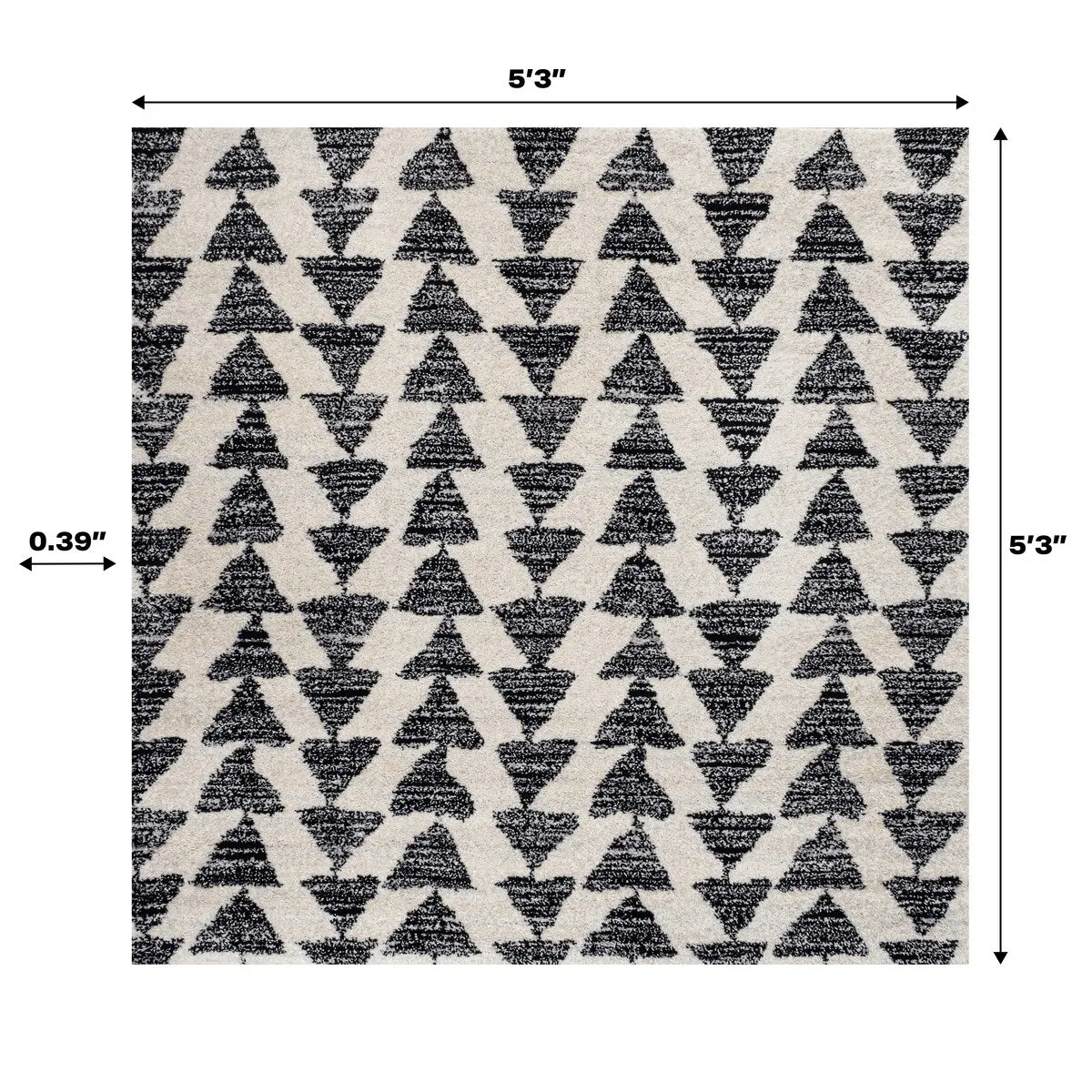 JONATHAN Y Khalil Moroccan Triangle Geometric Area Rug