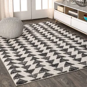 JONATHAN Y Khalil Moroccan Triangle Geometric Area Rug