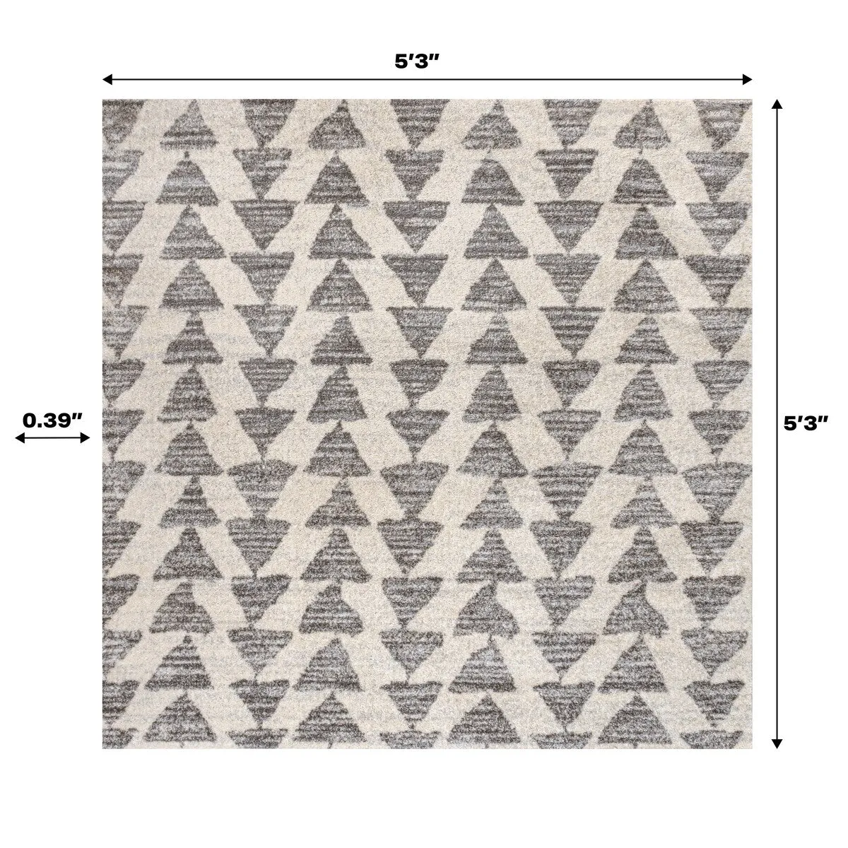 JONATHAN Y Khalil Moroccan Triangle Geometric Area Rug