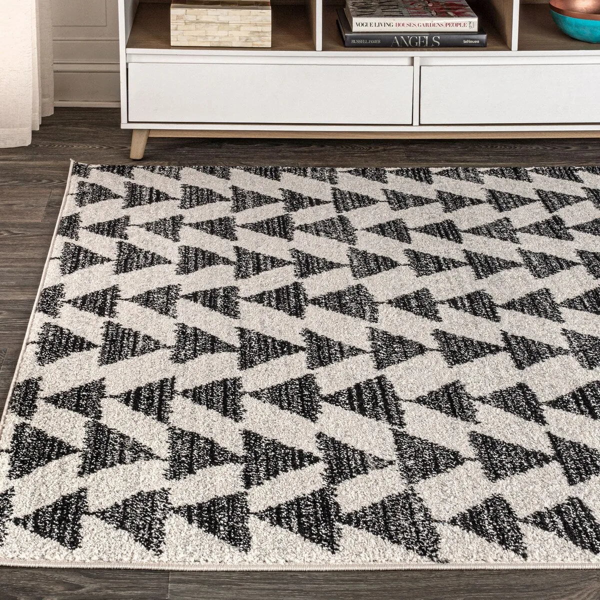 JONATHAN Y Khalil Moroccan Triangle Geometric Area Rug
