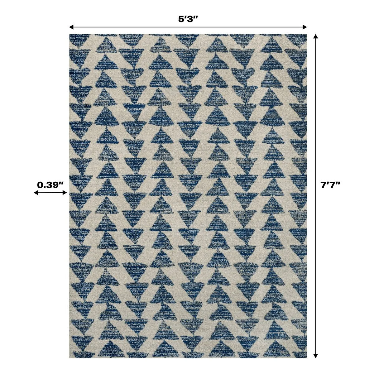 JONATHAN Y Khalil Moroccan Triangle Geometric Area Rug