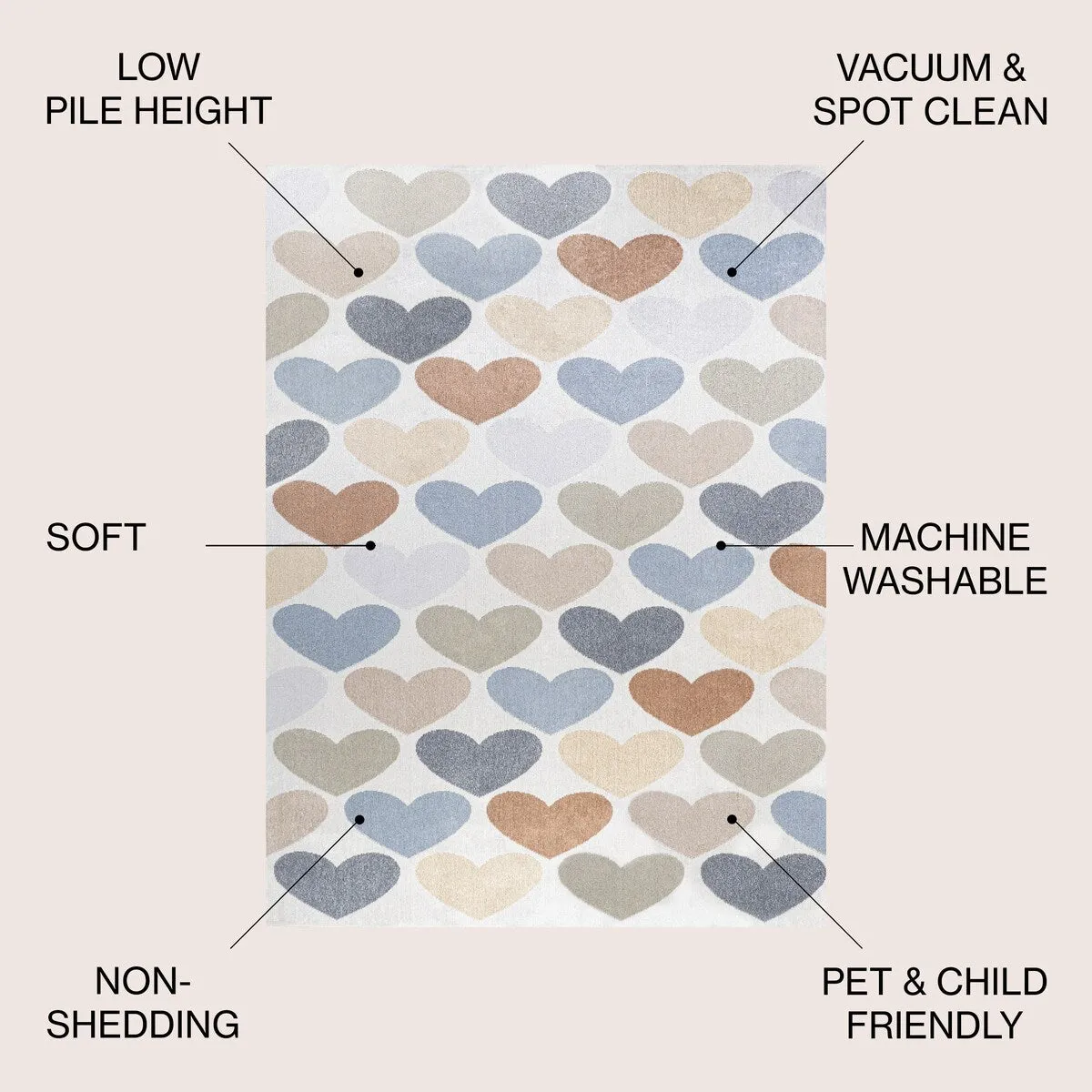 JONATHAN Y Minha Geometric Striped Area Rug