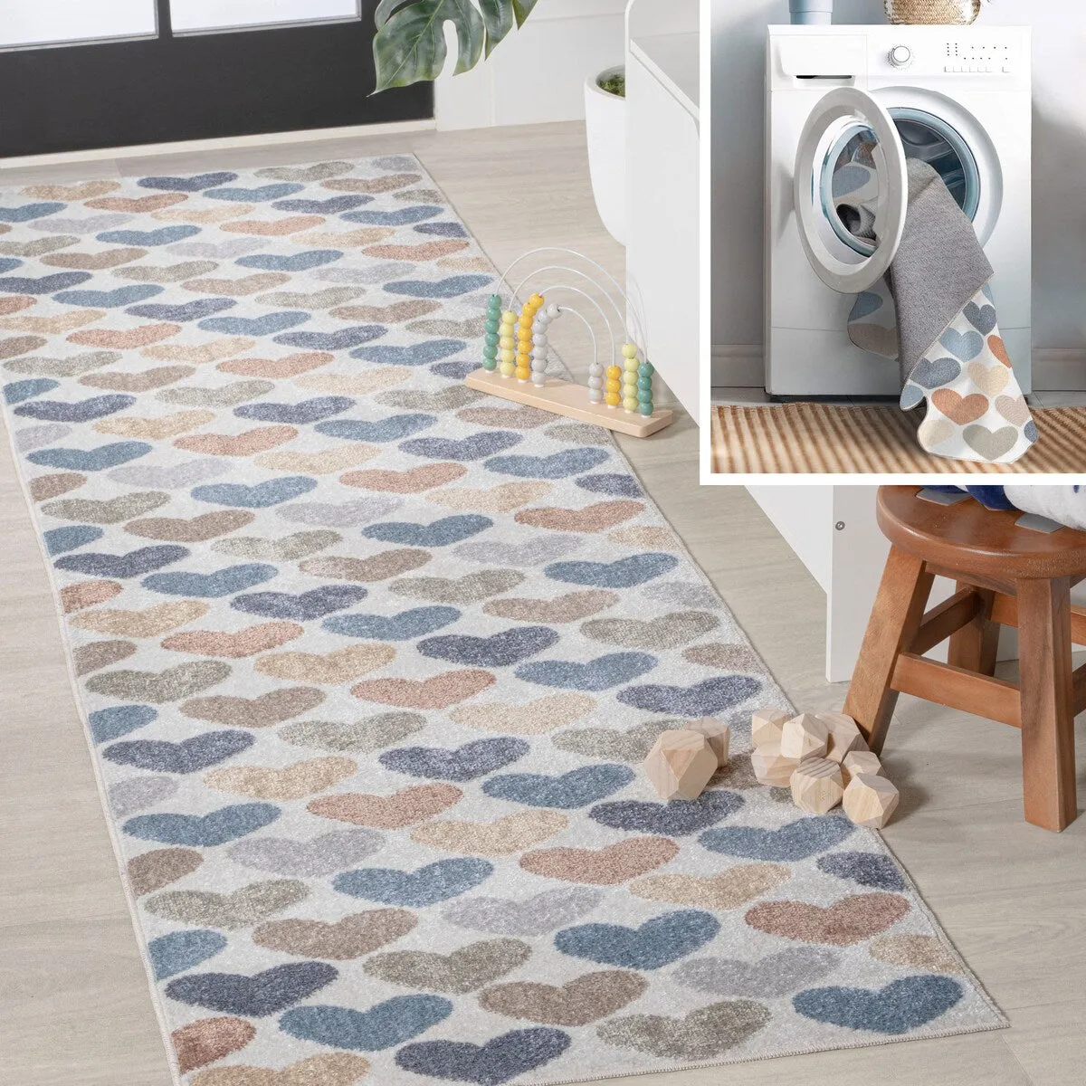 JONATHAN Y Minha Geometric Striped Area Rug