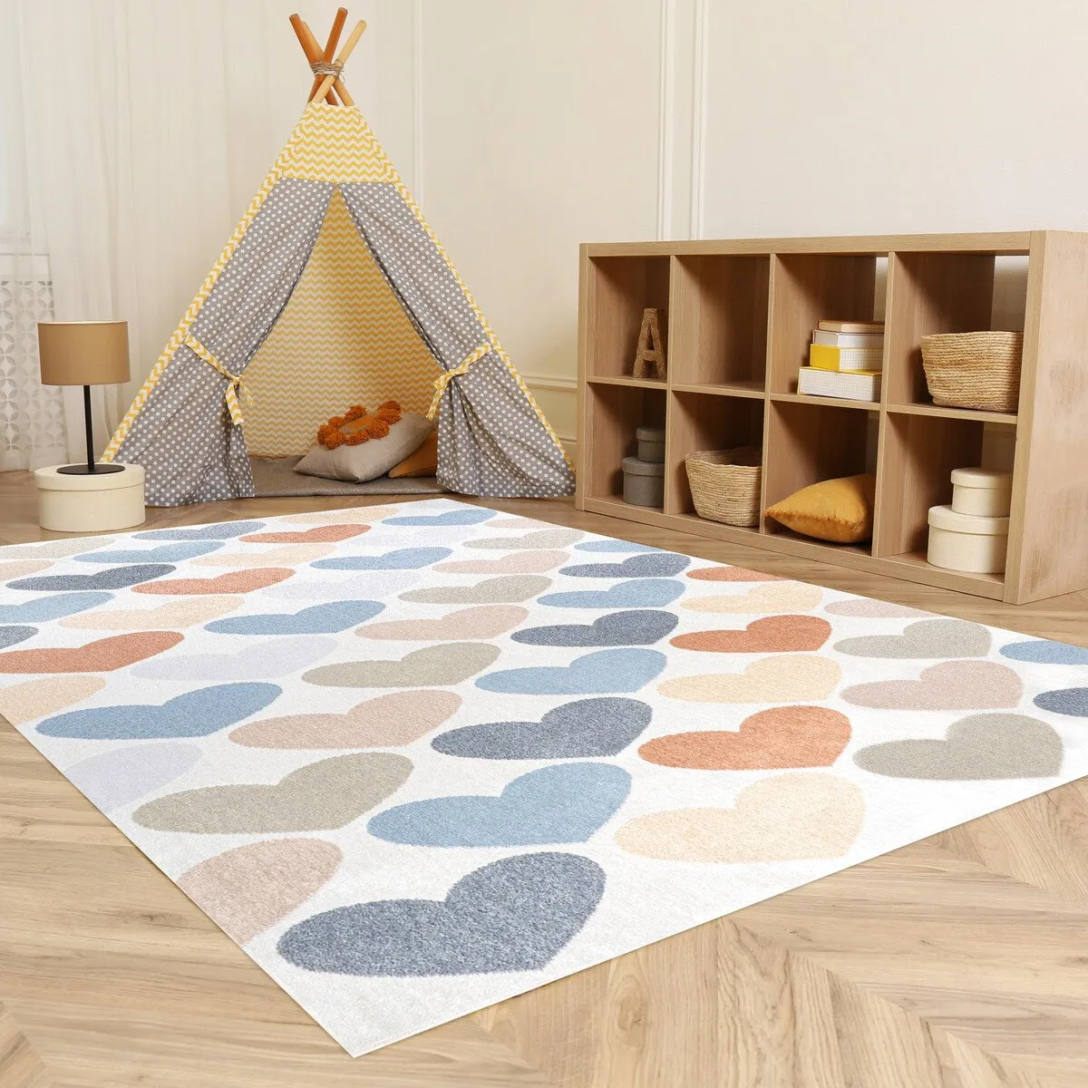 JONATHAN Y Minha Geometric Striped Area Rug