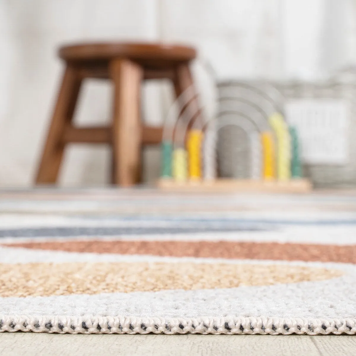 JONATHAN Y Minha Geometric Striped Area Rug